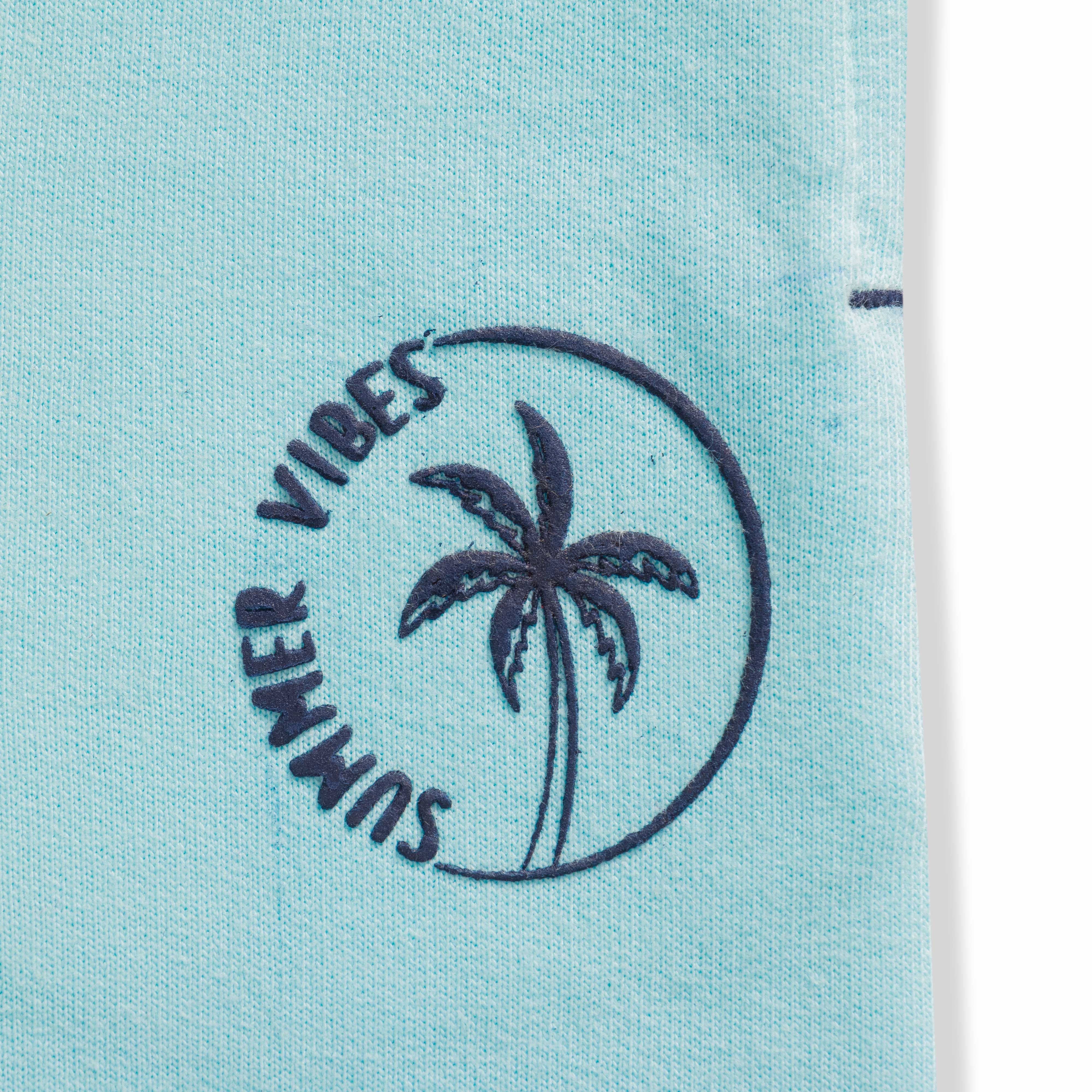 Baby Boys' Aqua Blue Joggers – Soft Cotton Sweatpants with Drawstring