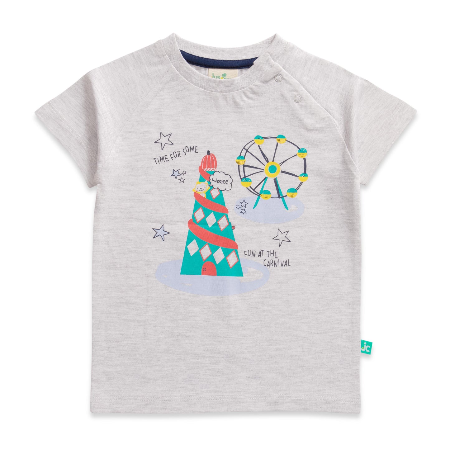 Baby Boys' Carnival Theme T-Shirt – Funfair Print Short Sleeve Tee