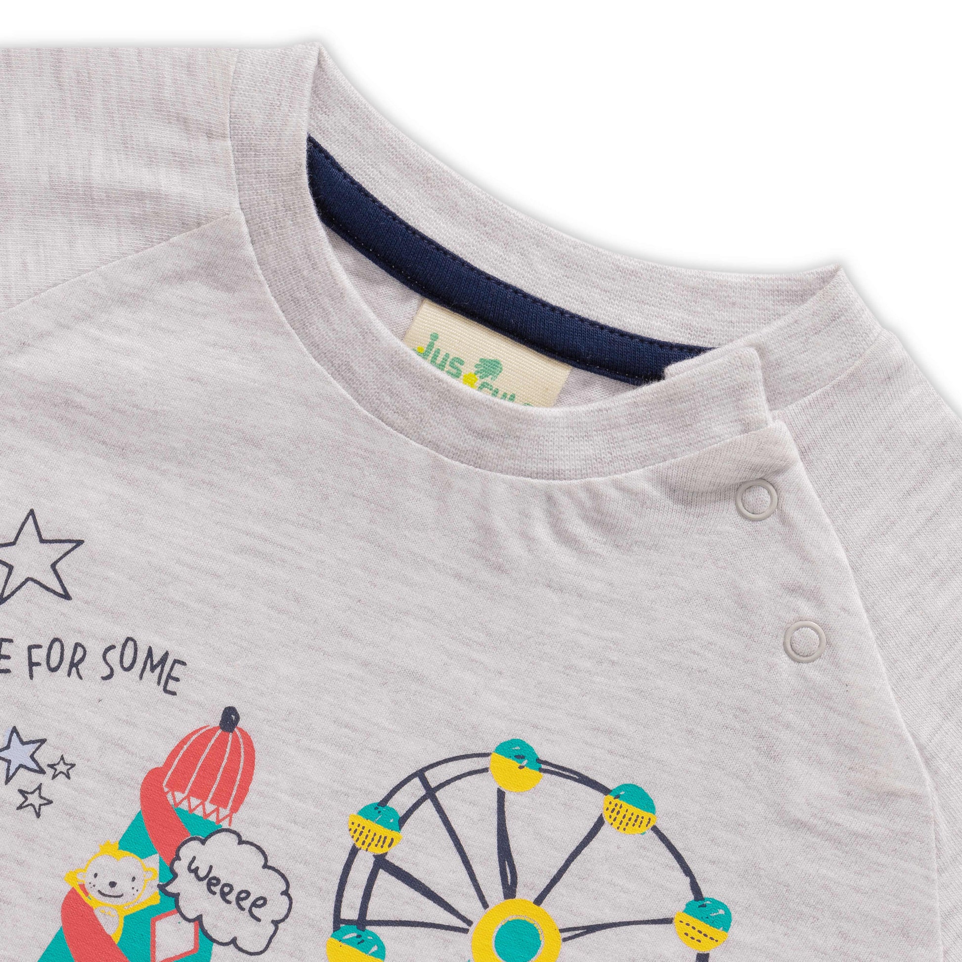 Baby Boys' Carnival Theme T-Shirt – Funfair Print Short Sleeve Tee