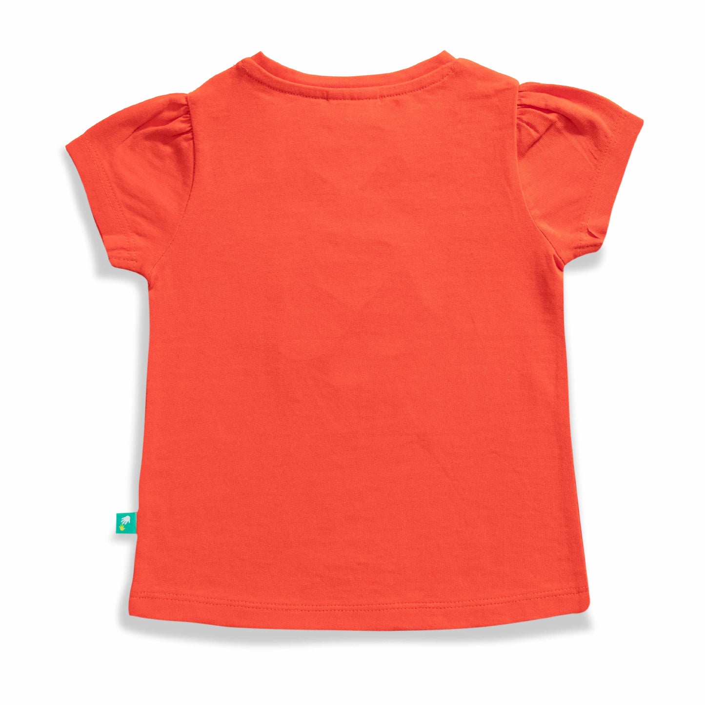 Baby Girls' Red "Joy" Puff Sleeve T-Shirt & Black Jogger Pants Set – Stylish Casual Outfit