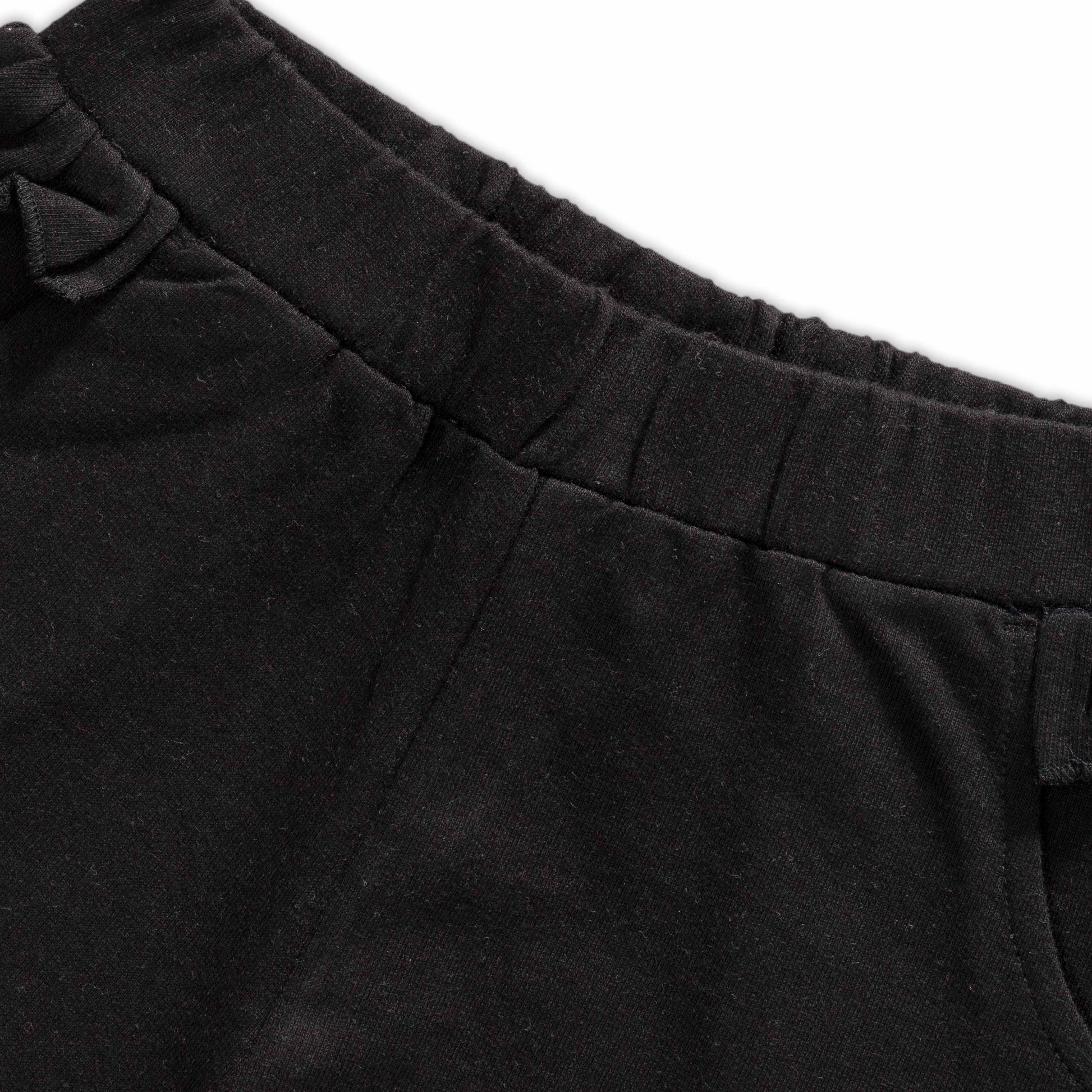 Baby Girls' Red "Joy" Puff Sleeve T-Shirt & Black Jogger Pants Set – Stylish Casual Outfit