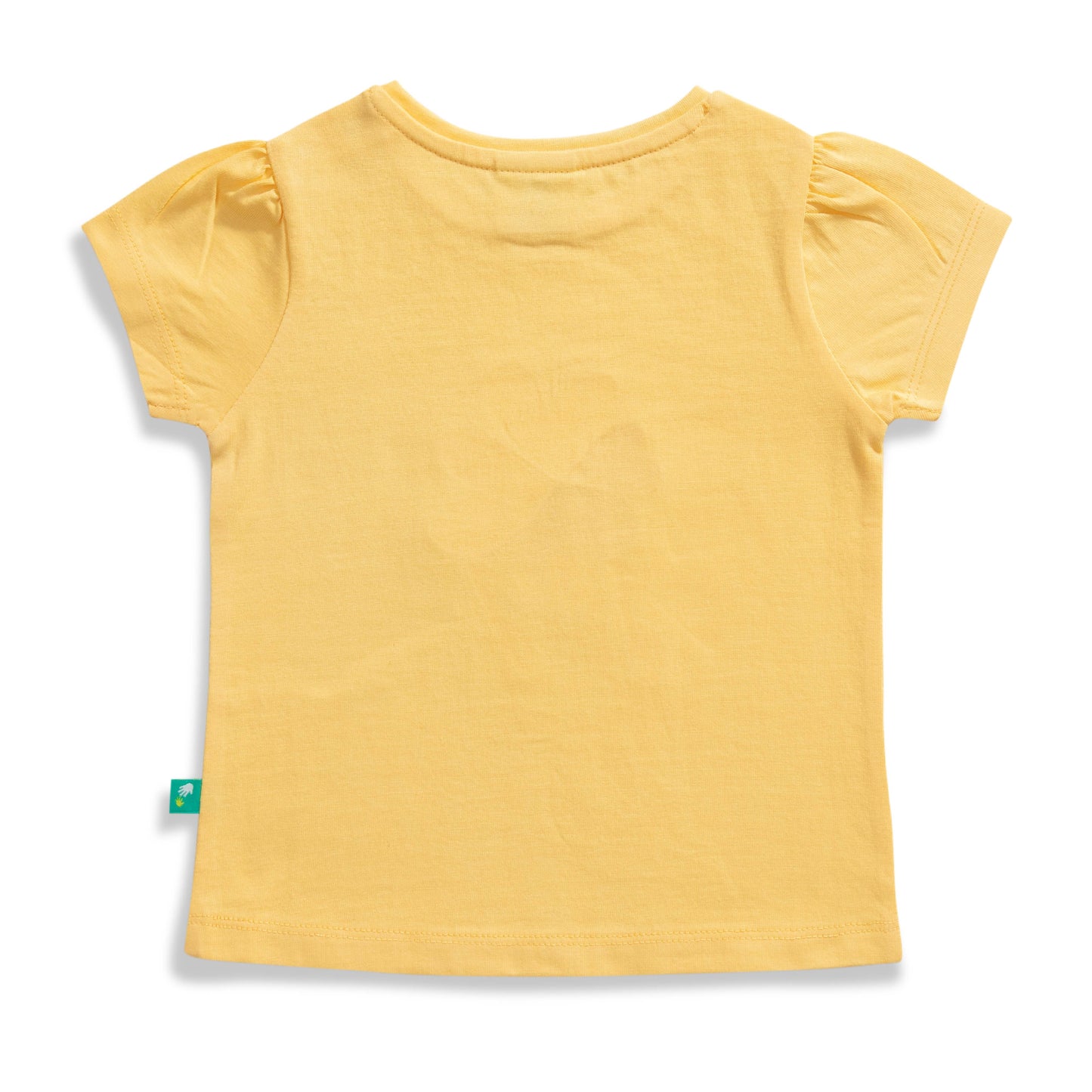 Baby Girls' Yellow "Joy" T-Shirt & Lavender Bow Detail Jogger Set – 2-Piece Outfit