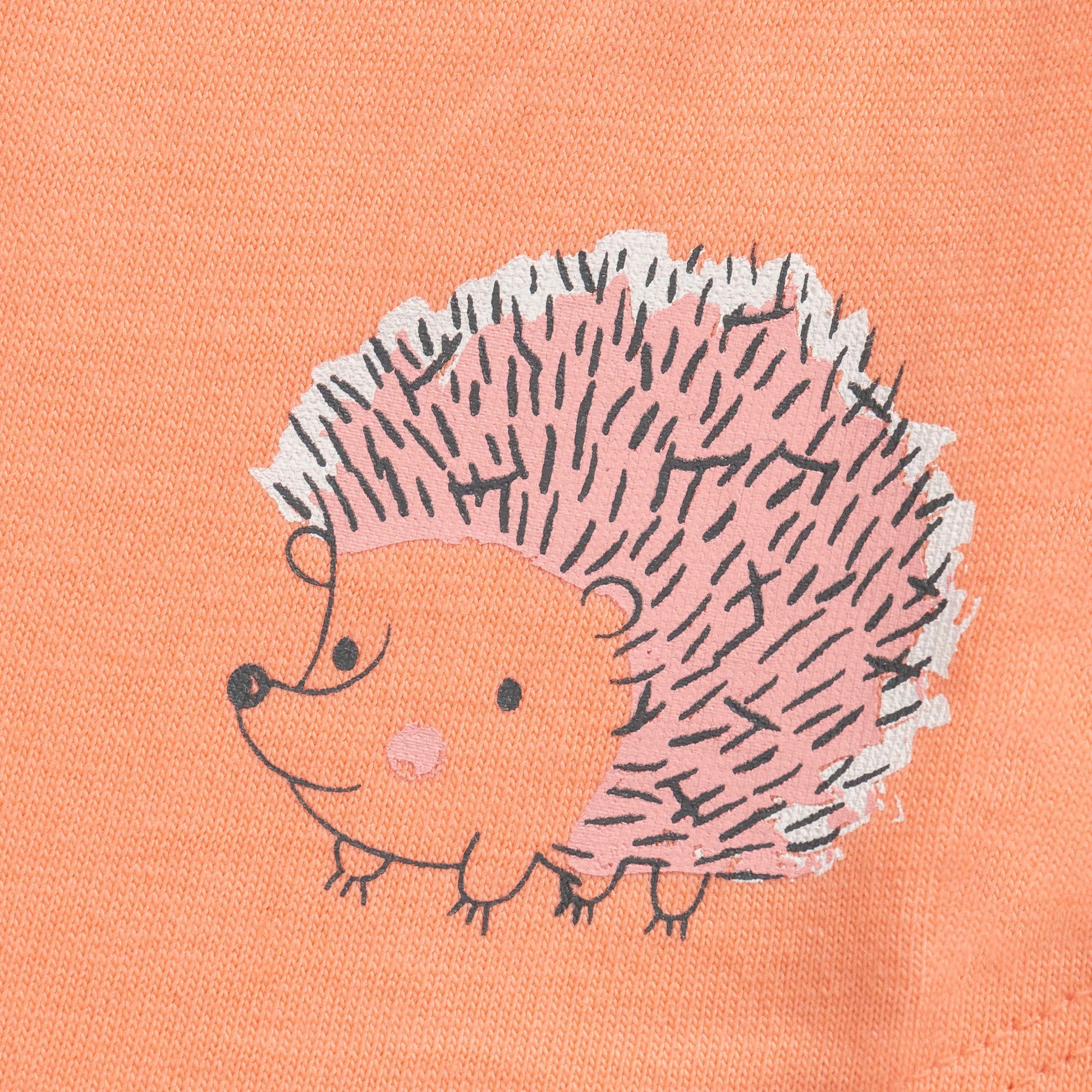 Baby Girls' Orange "In the Forest" Ruffle Sleeve T-Shirt & Shorts Set – Adorable Summer Outfit