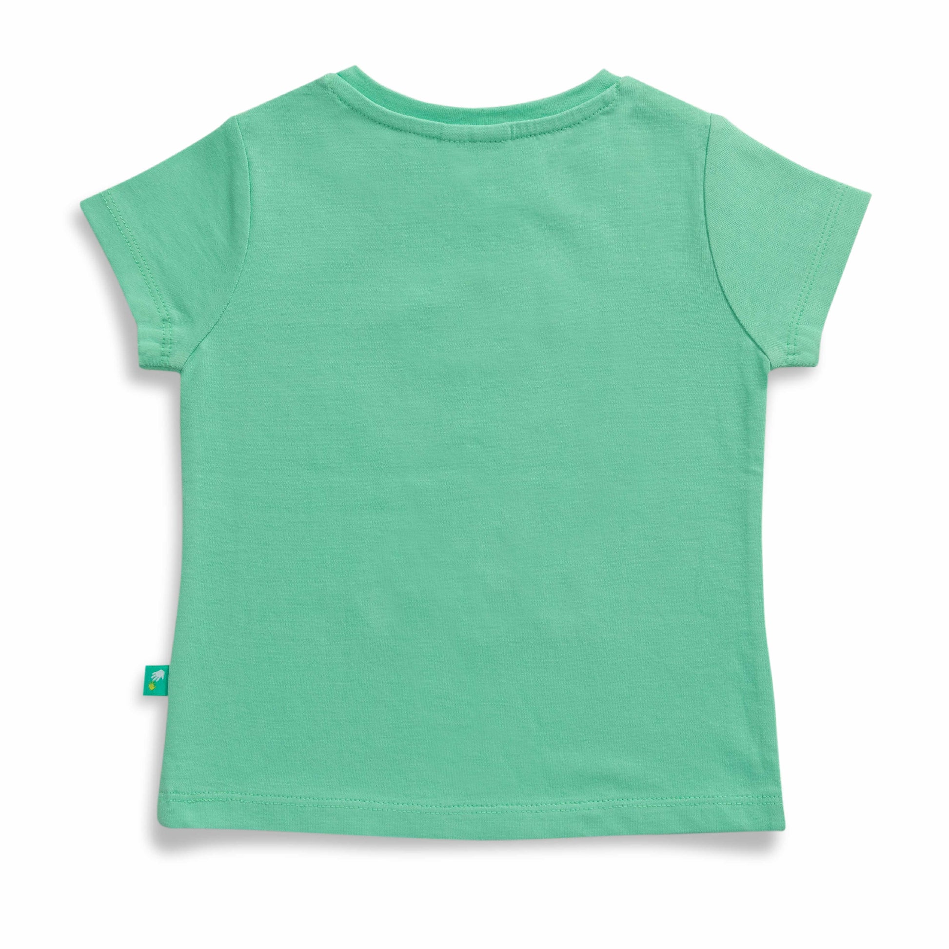 "Baby Girls Green T-Shirt with Daisy & 'Sweet Sunshine' Print – Soft Cotton Tee"