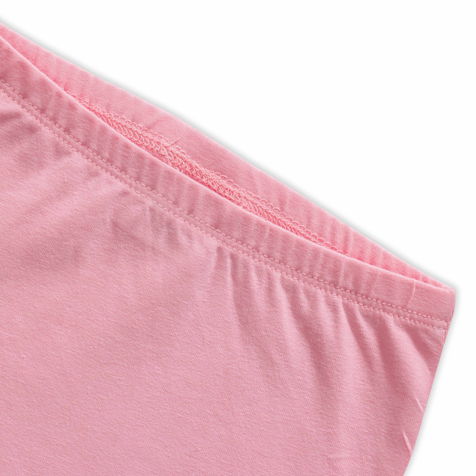 Baby Girls' Soft Cotton Leggings – Pink with Lace Trim, Comfortable Everyday Wear