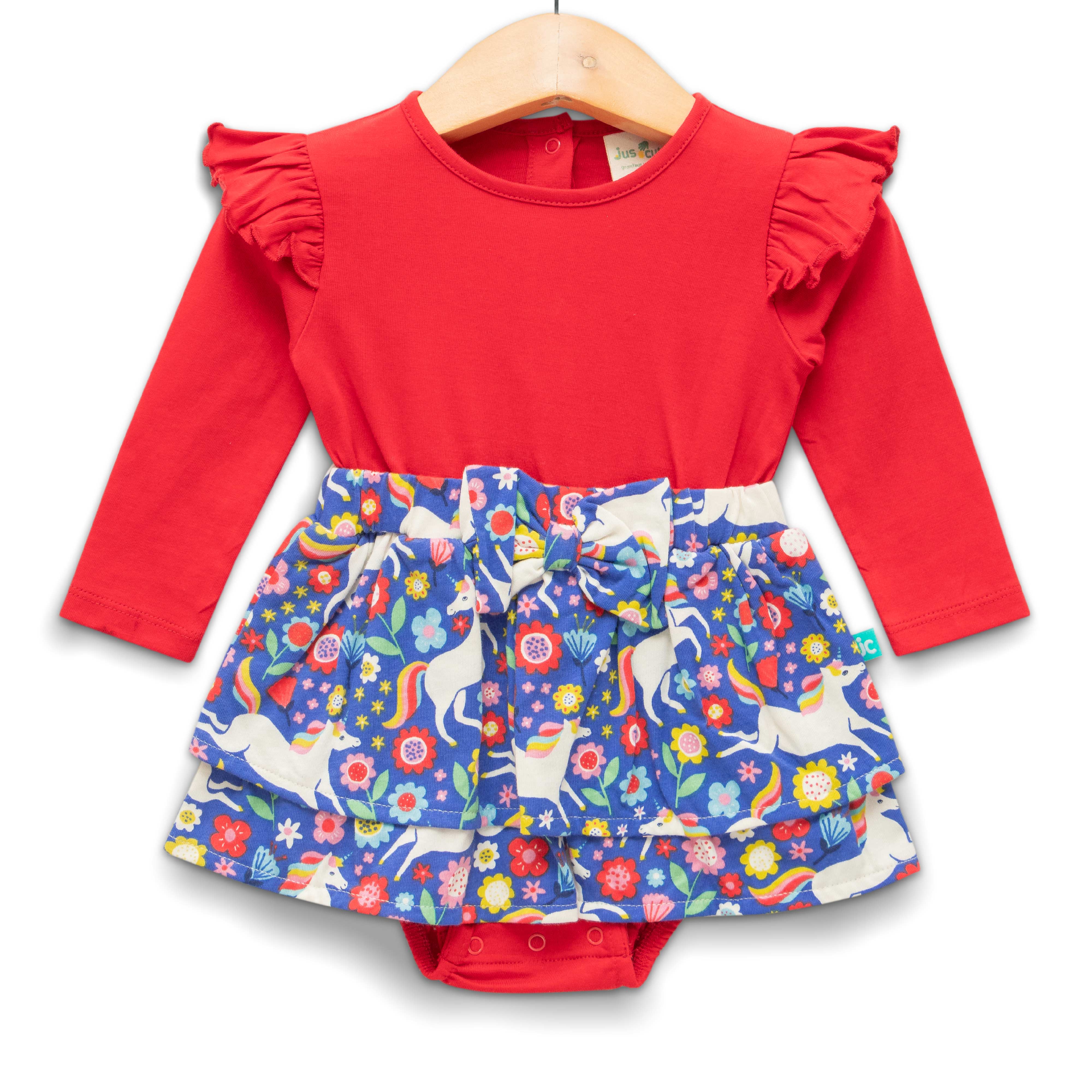 Baby Girls Solid & Printed Body Suit