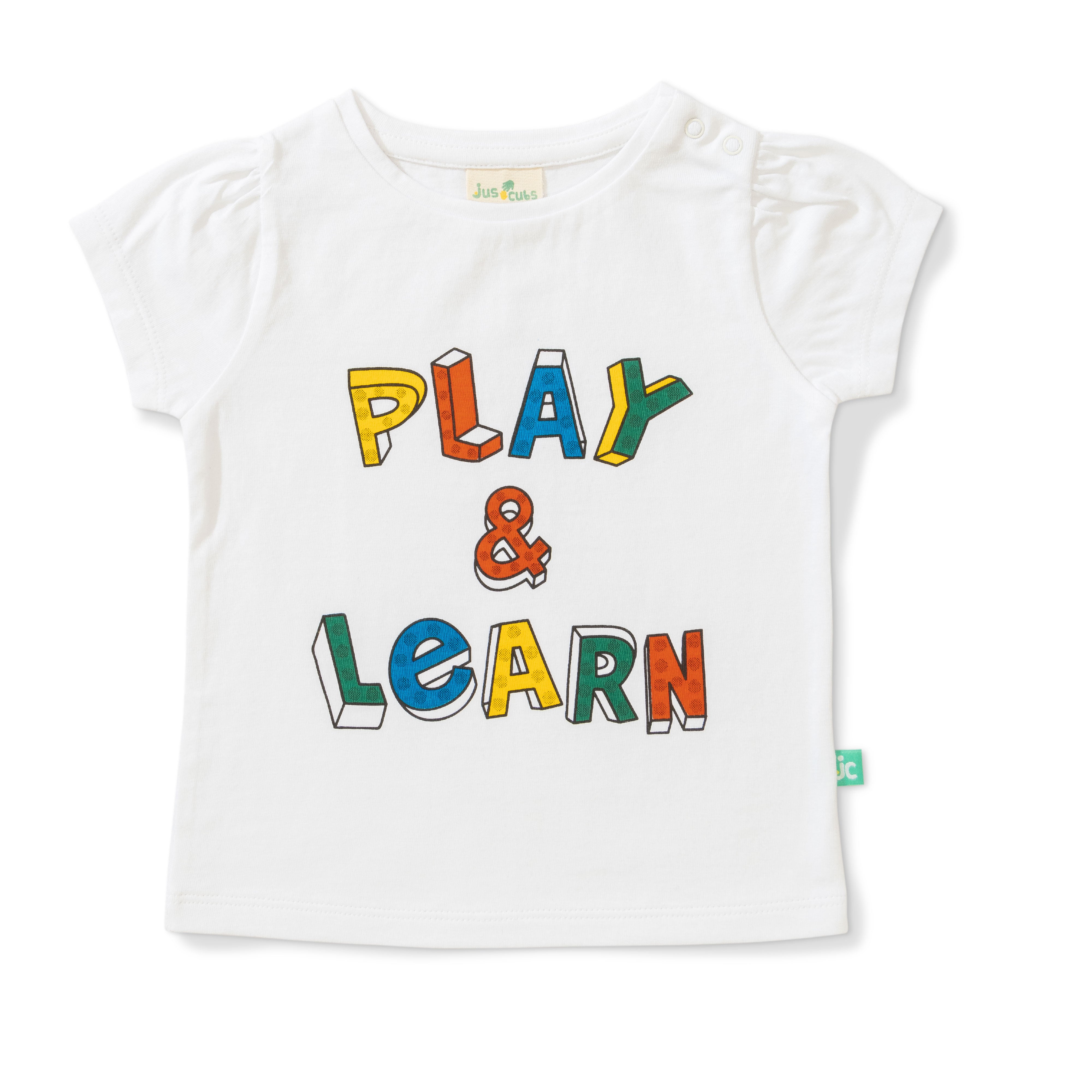 Baby Girls' Play & Learn Outfit Set – Graphic T-Shirt & Pink Shorts, Fun & Casual Wear