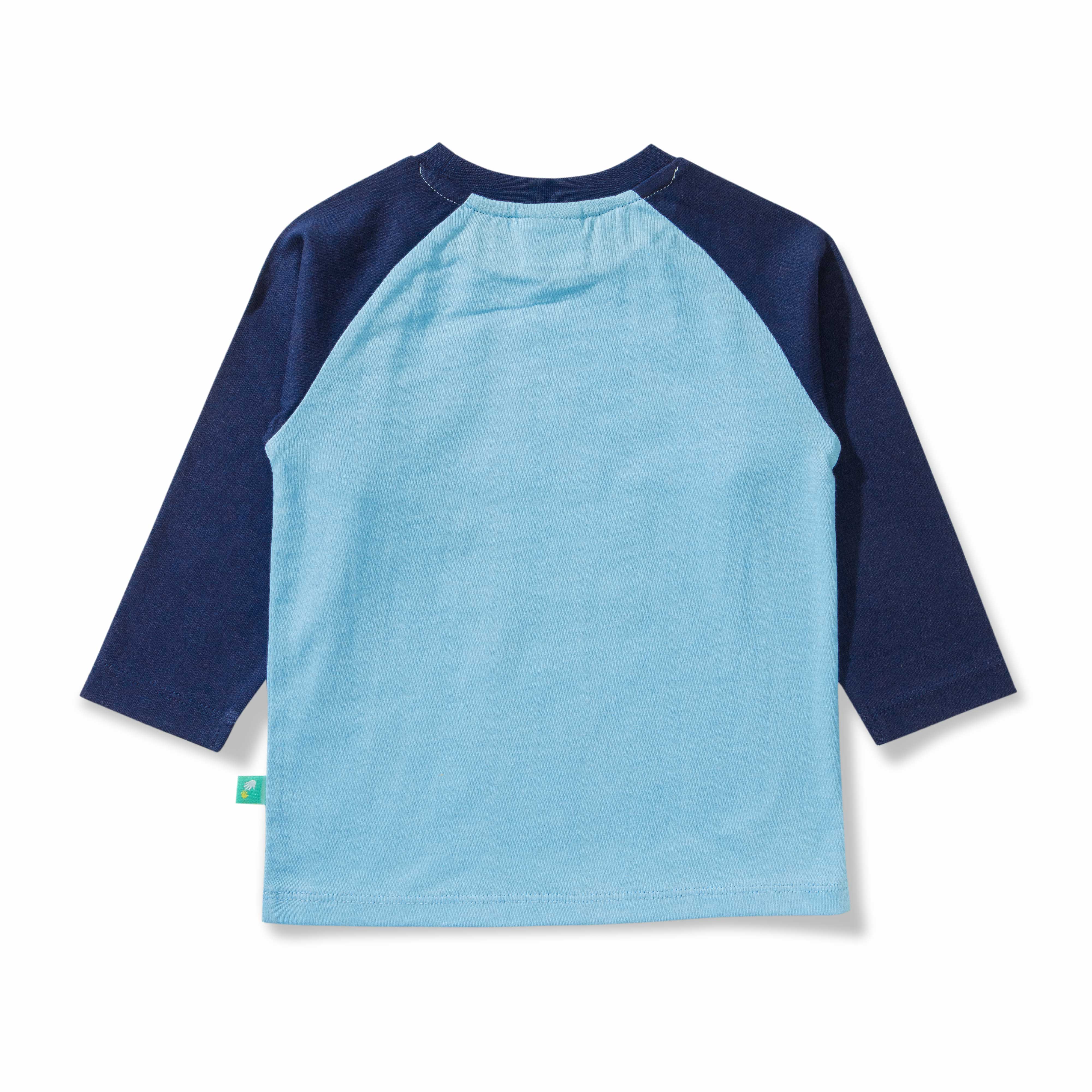 Baby Boys' Hungry Monster Graphic T-Shirt – Long Sleeve Raglan Tee