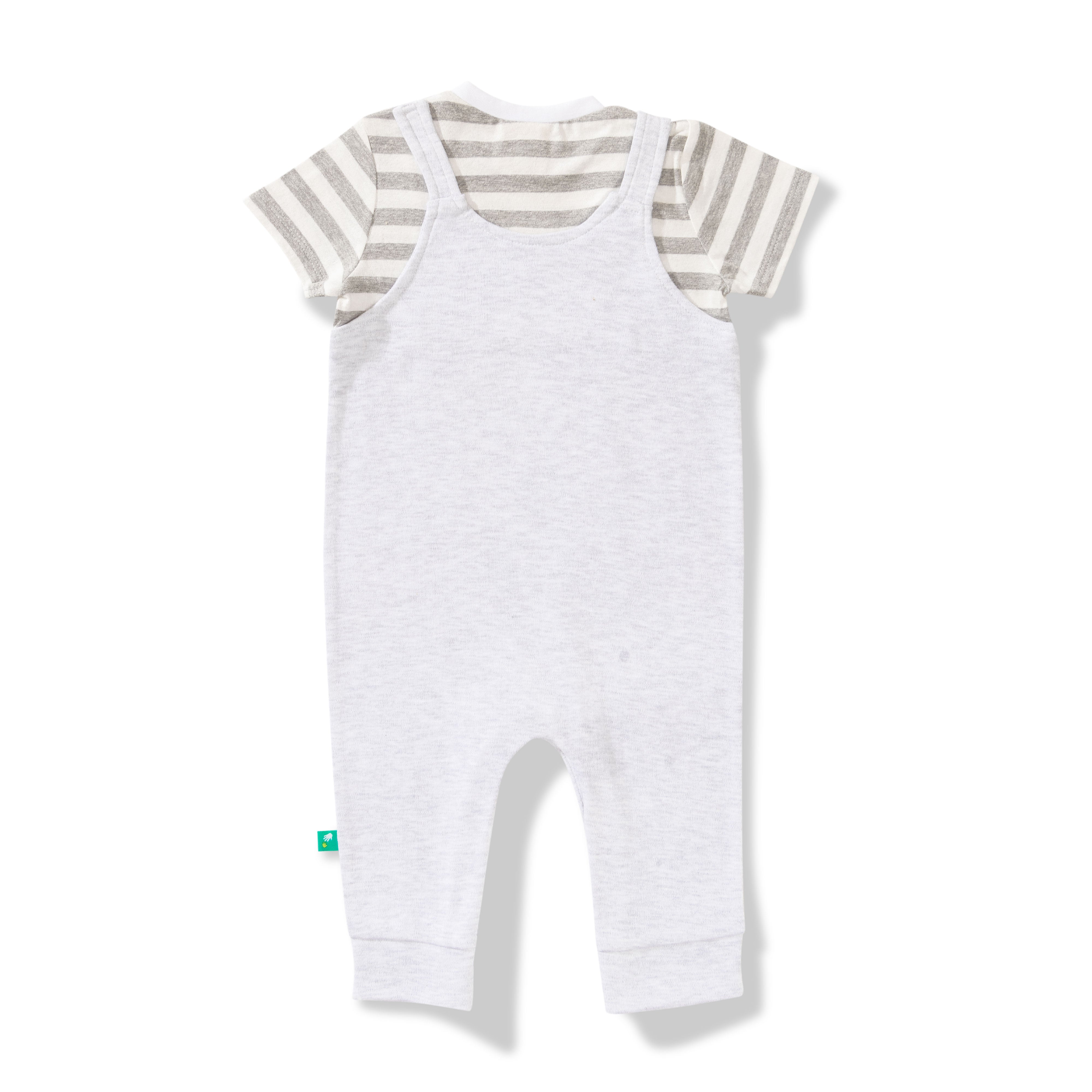 Baby Boys Striped & Graphic Printed Romper