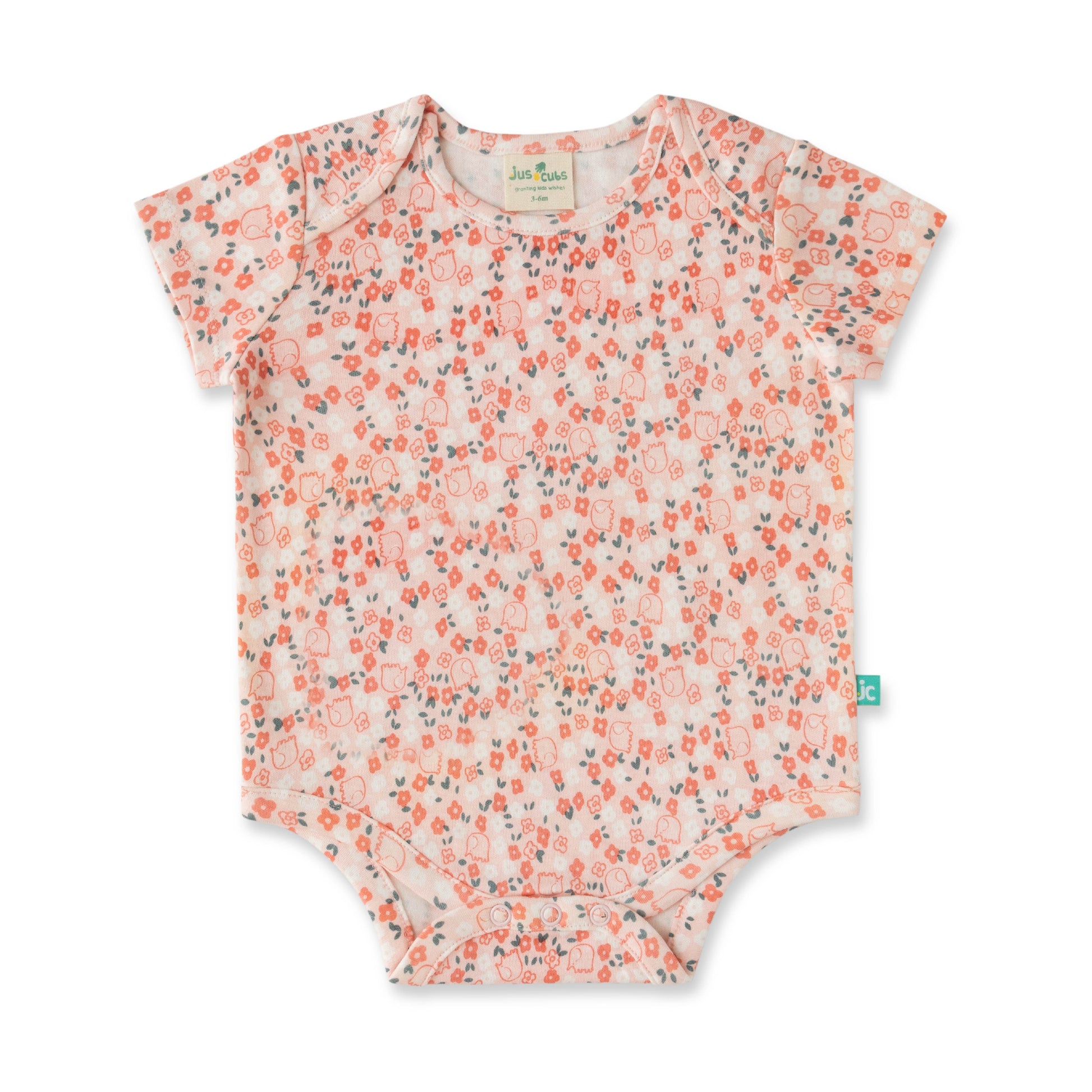 "*-Piece Unisex Baby's Essentials Gift Set – Floral Print Bodysuit, Footie, cap, Blanket, Mittens, Booties & Romper"