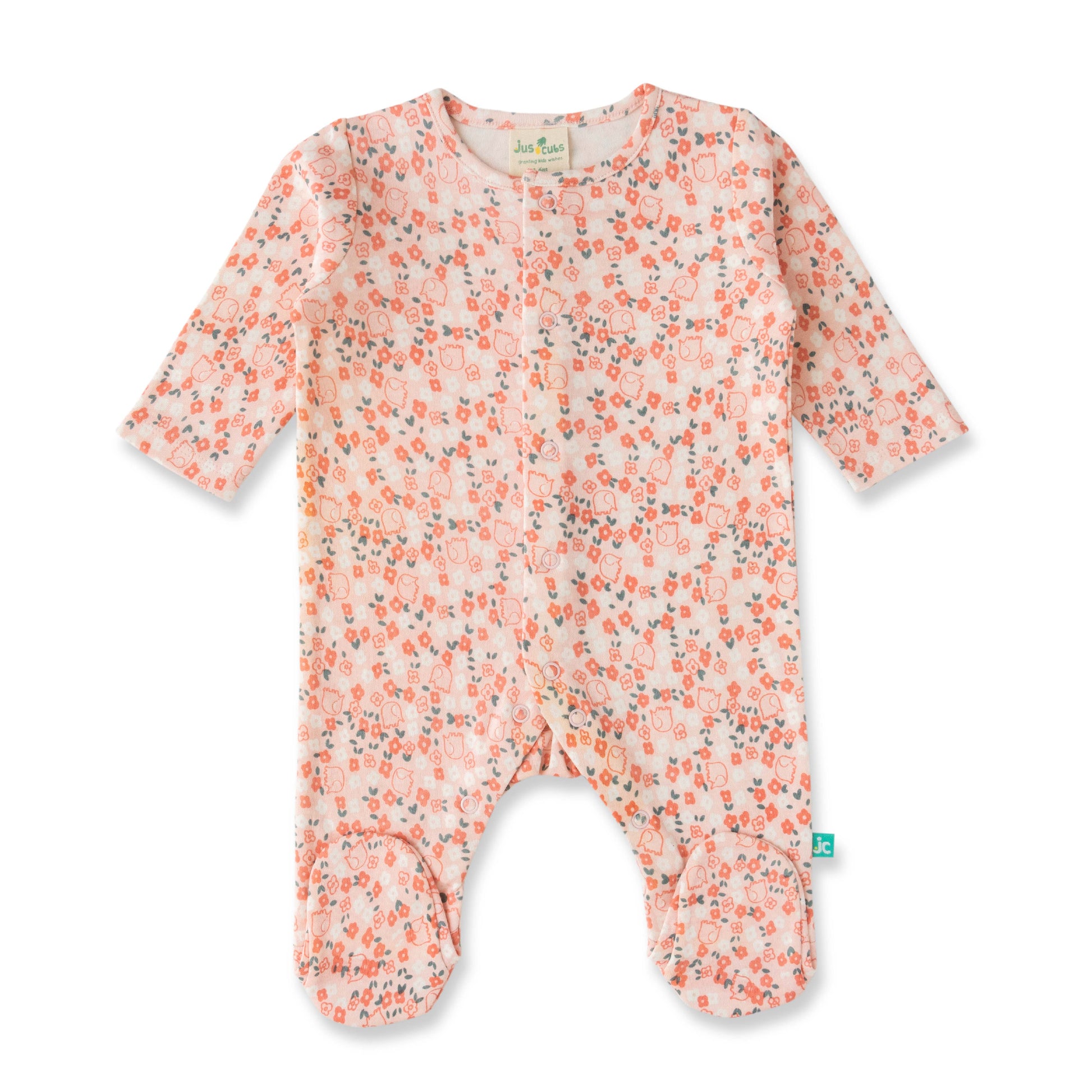 "*-Piece Unisex Baby's Essentials Gift Set – Floral Print Bodysuit, Footie, cap, Blanket, Mittens, Booties & Romper"