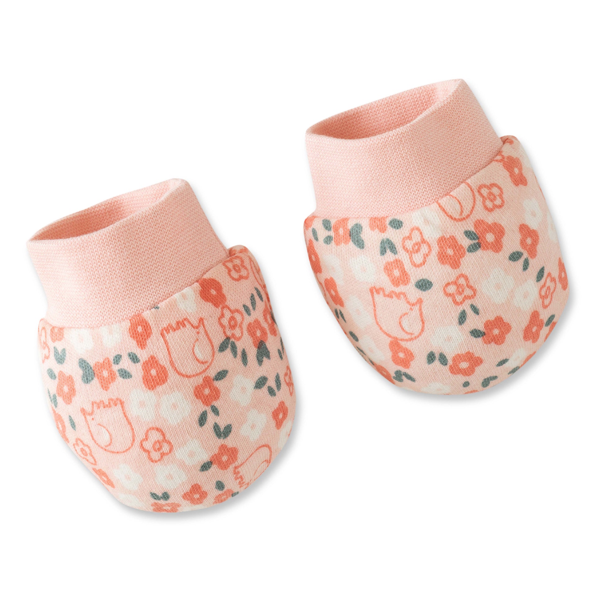 "*-Piece Unisex Baby's Essentials Gift Set – Floral Print Bodysuit, Footie, cap, Blanket, Mittens, Booties & Romper"