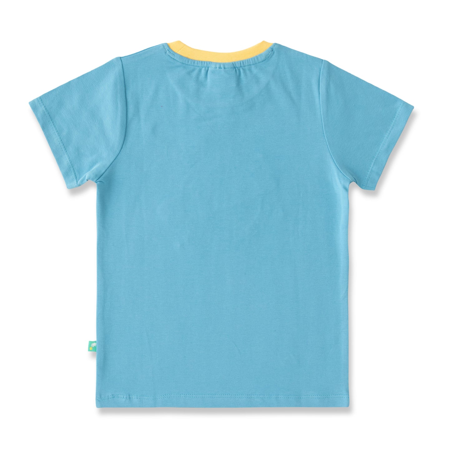 Boys Space-Themed T-Shirt & Shorts Set – Rocket Power Design (Blue & Yellow)