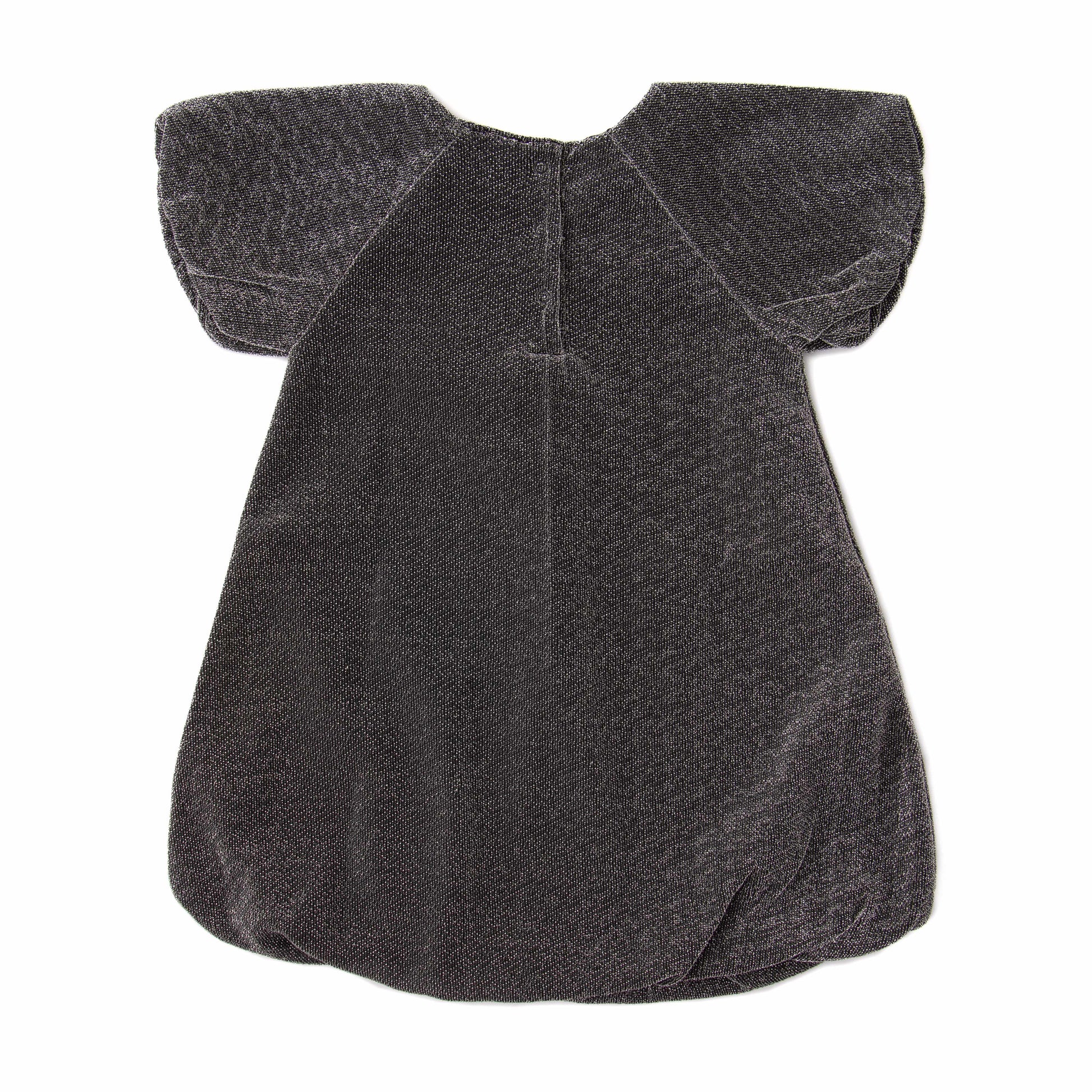Baby Girls' Shimmering Metallic Puff Sleeve Party Dress