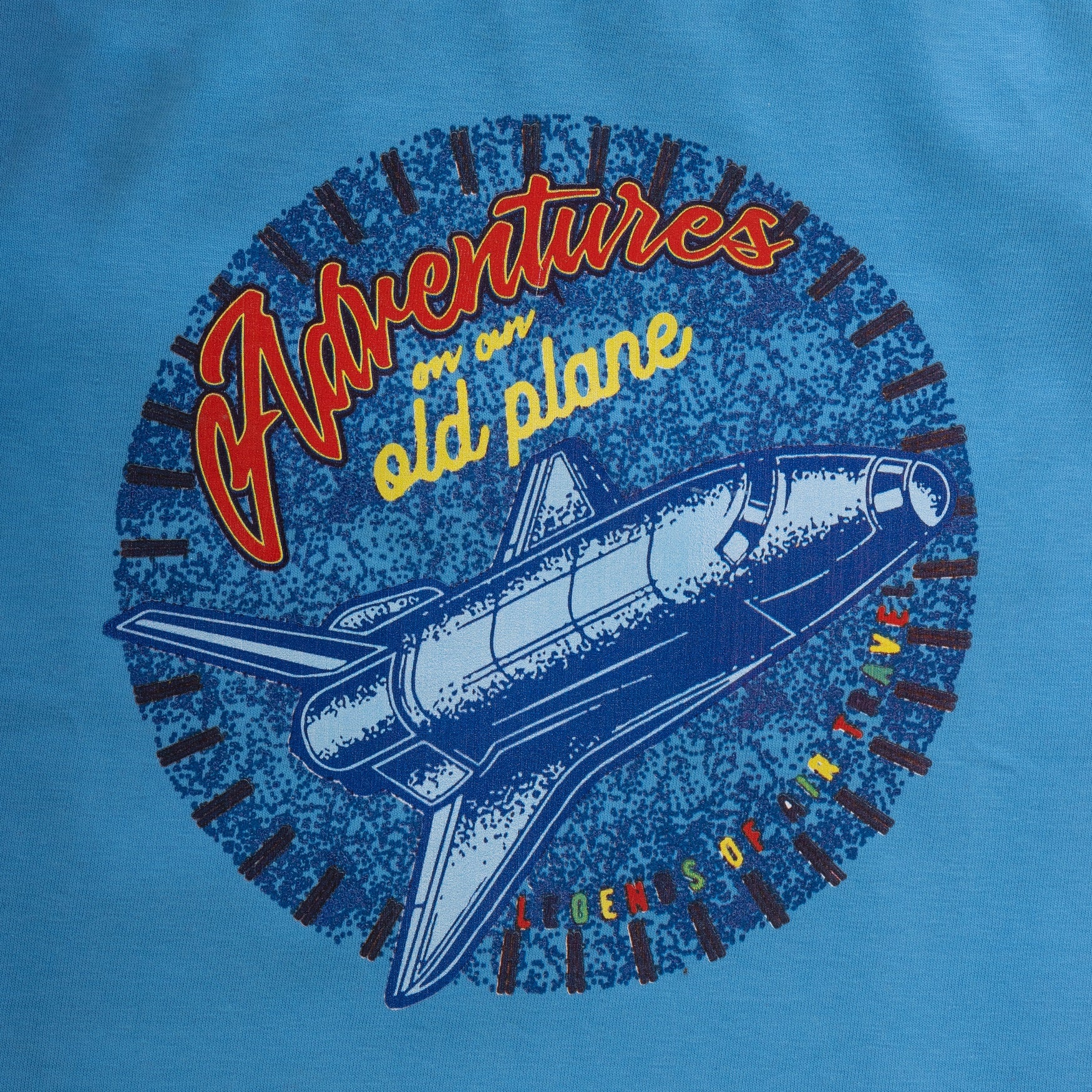 Boys Adventures Old Plane Printed T-Shirt