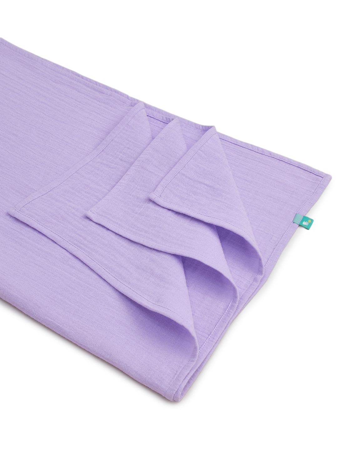 "Premium Cotton Muslin Swaddle Towel – Lavender Purple, Ultra-Soft & Breathable"