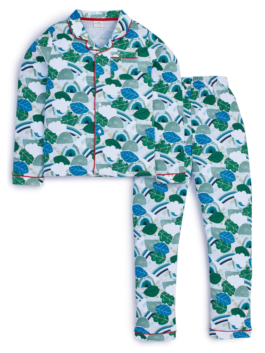 Boys Conversational Printed Pure Cotton Nightsuit Sets