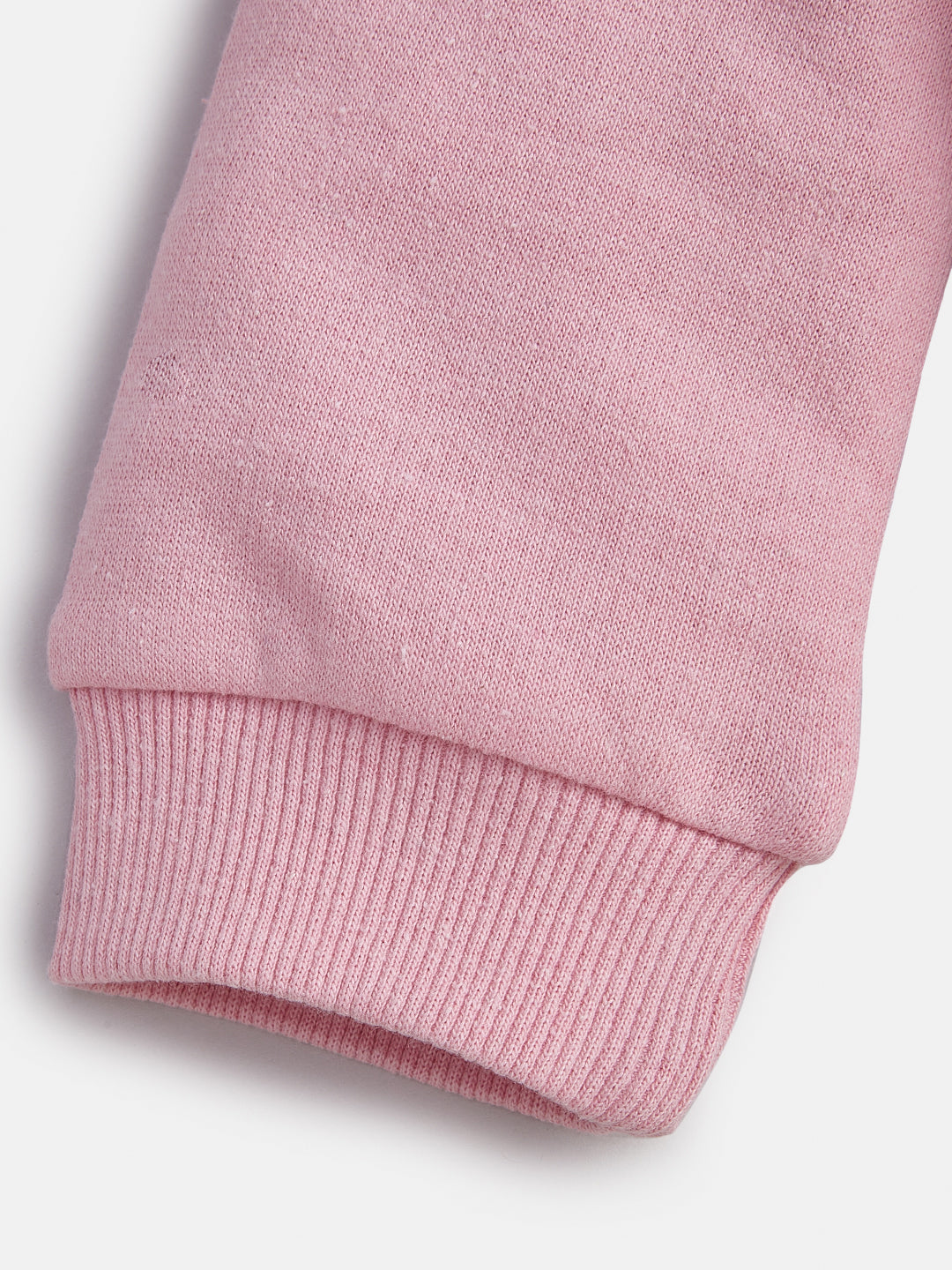 Baby Girls' High-Neck Zip-Up Sweatshirt with Pockets
