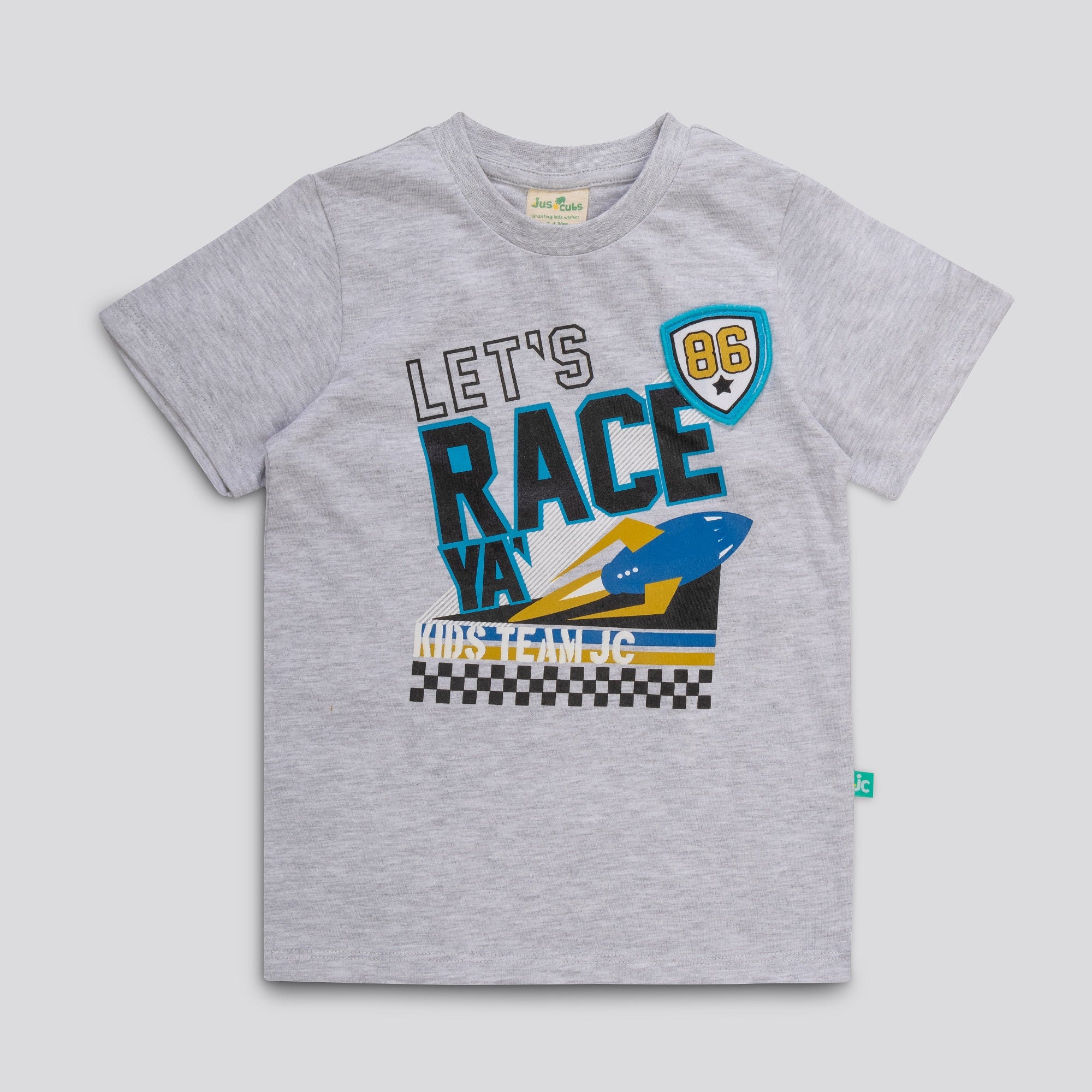 Boys Let’s Race Printed T-Shirt