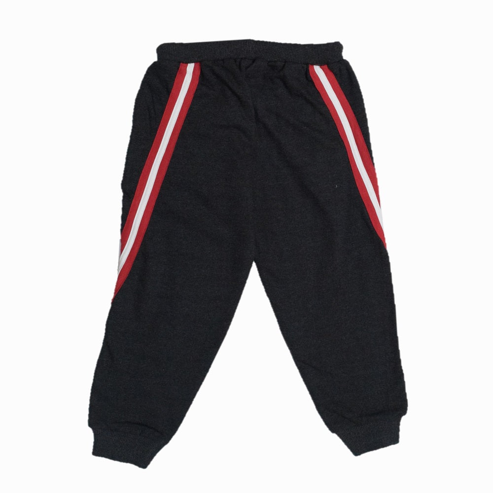 Boys' Athletic Joggers – "Play the Track" Printed Sweatpants with Side Stripes