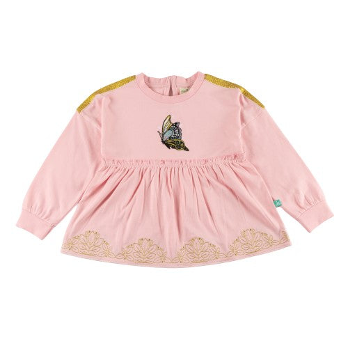 Girls Full Sleeve Butterfly Top