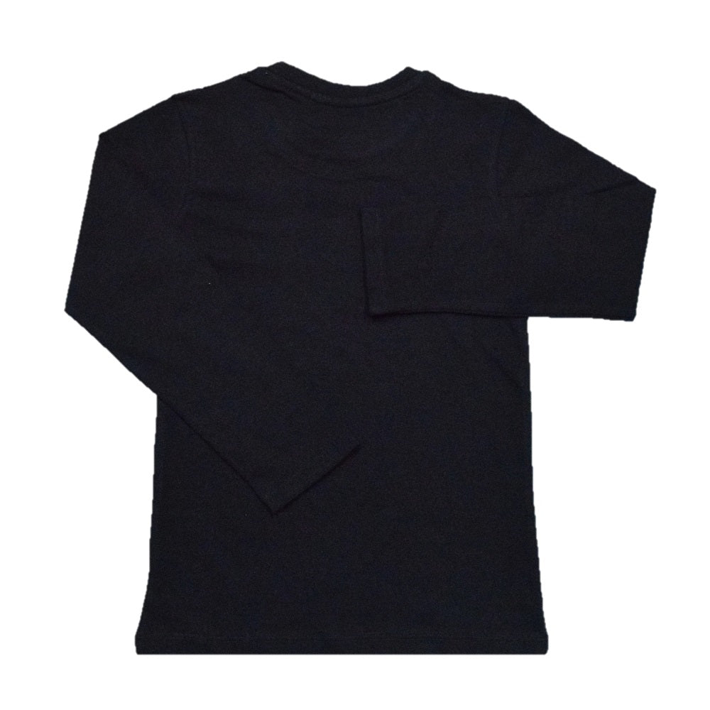 Kids' Black Long Sleeve T-Shirt - "Winner Athletic 85" Graphic Print