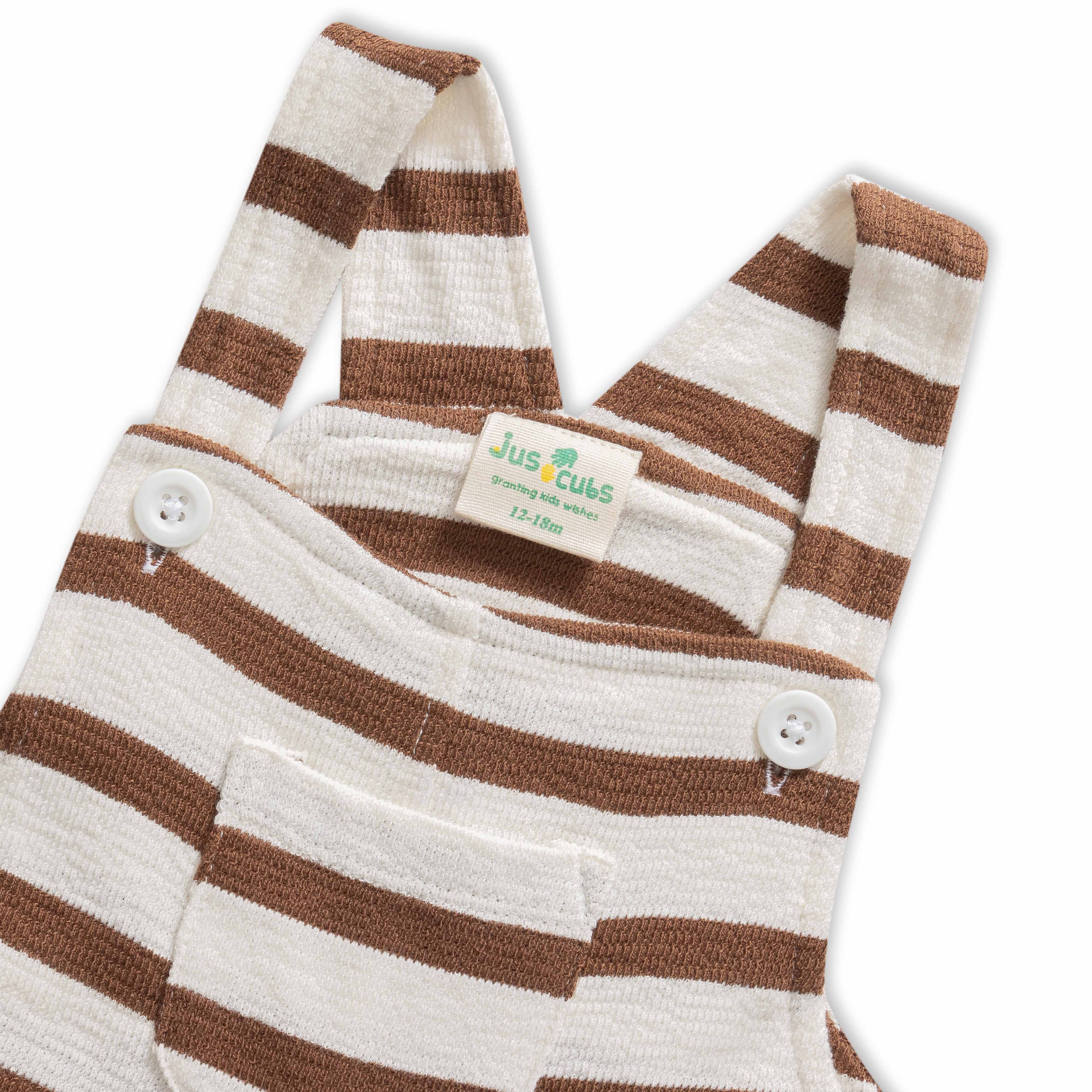 Baby Boys Striped Dungaree