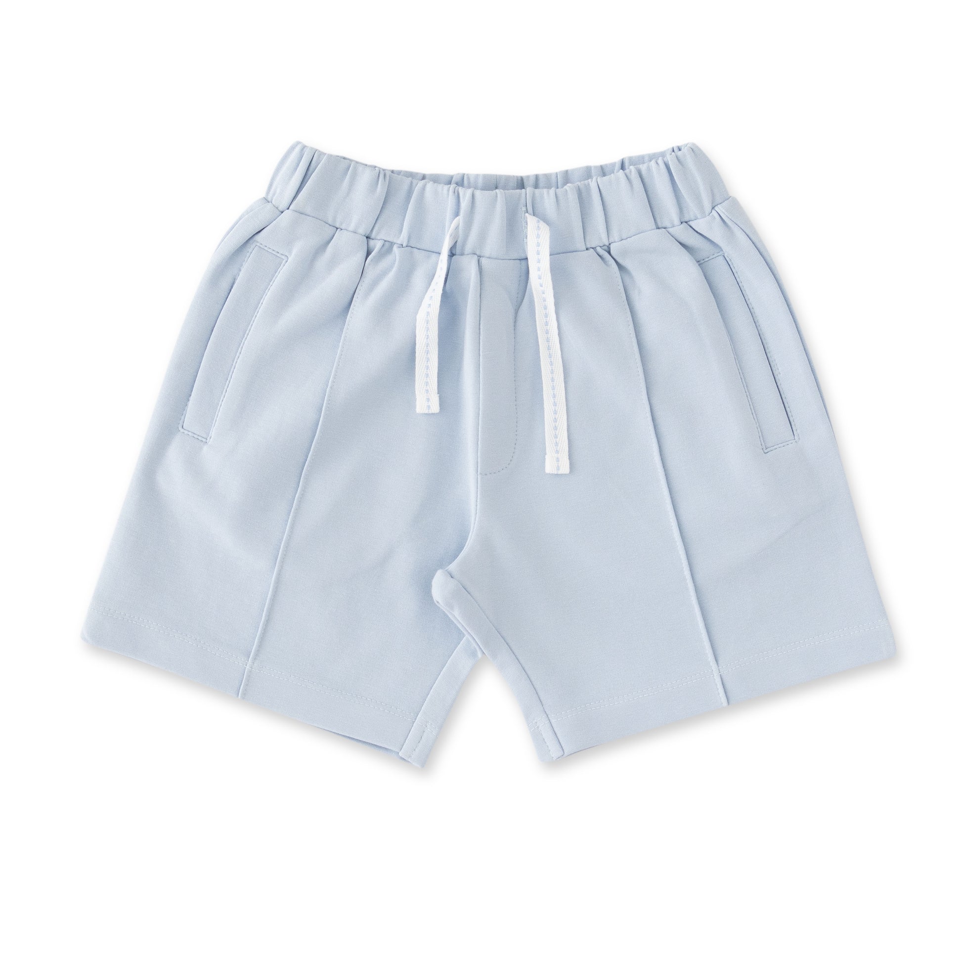 "Baby Boys Organic Cotton Sky Blue Polo T-Shirt & Shorts Set – Casual Summer Outfit"