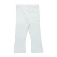 "Baby Girls Organic Cotton Light Blue Leggings with Front Pocket"