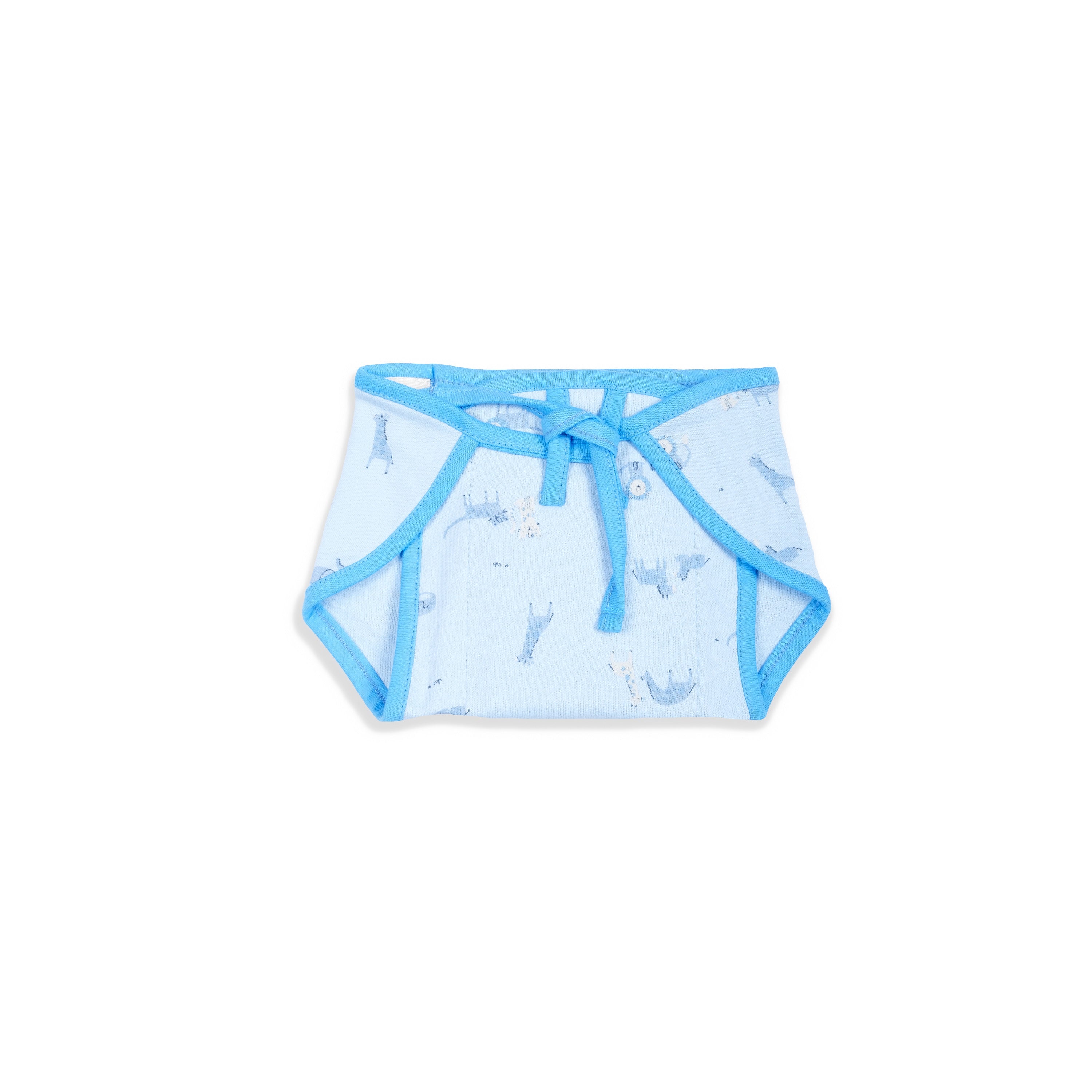 Boys Front Open Absorbable Nappy With Tie Pack Of 3