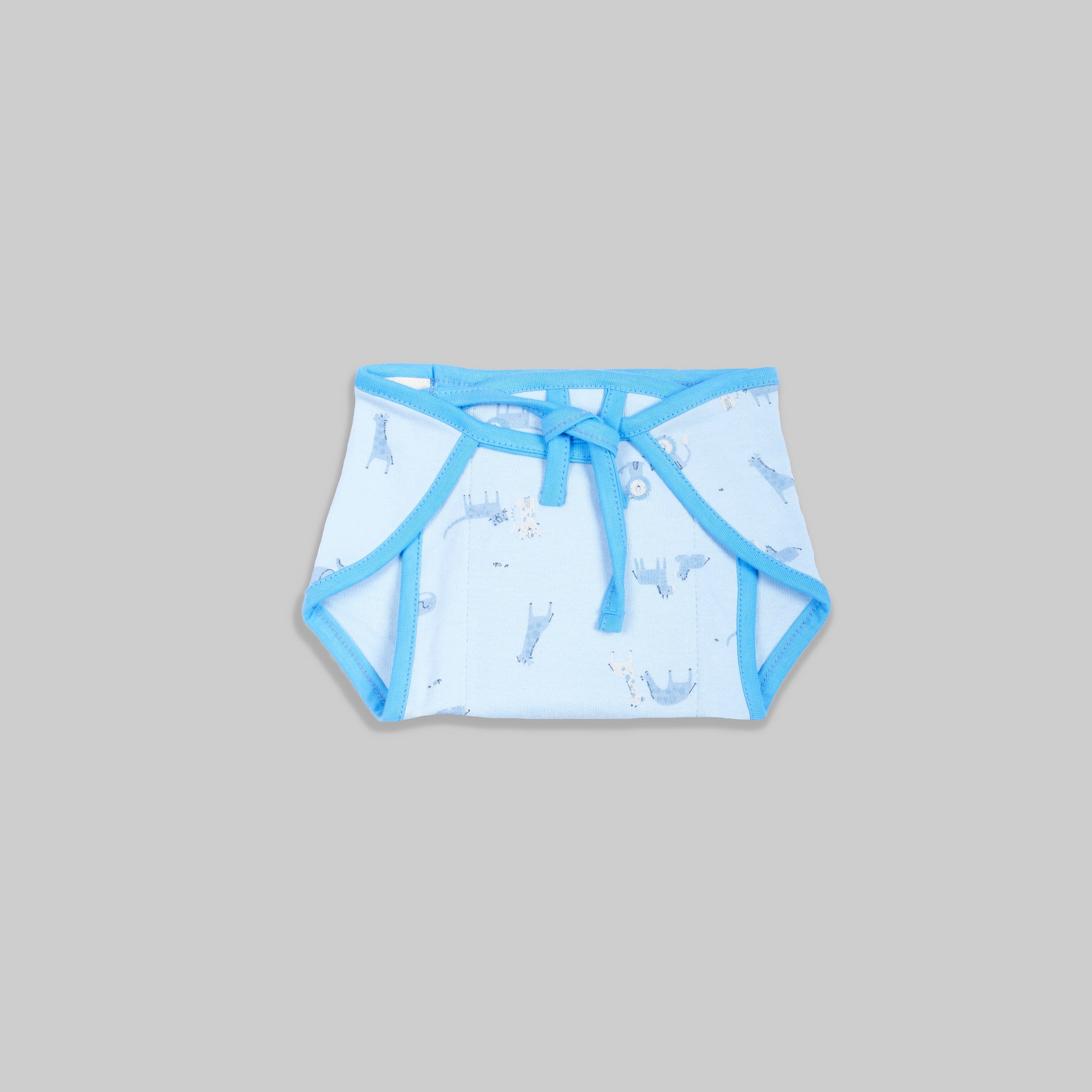 Boys Front Open Absorbable Nappy With Tie Pack Of 3