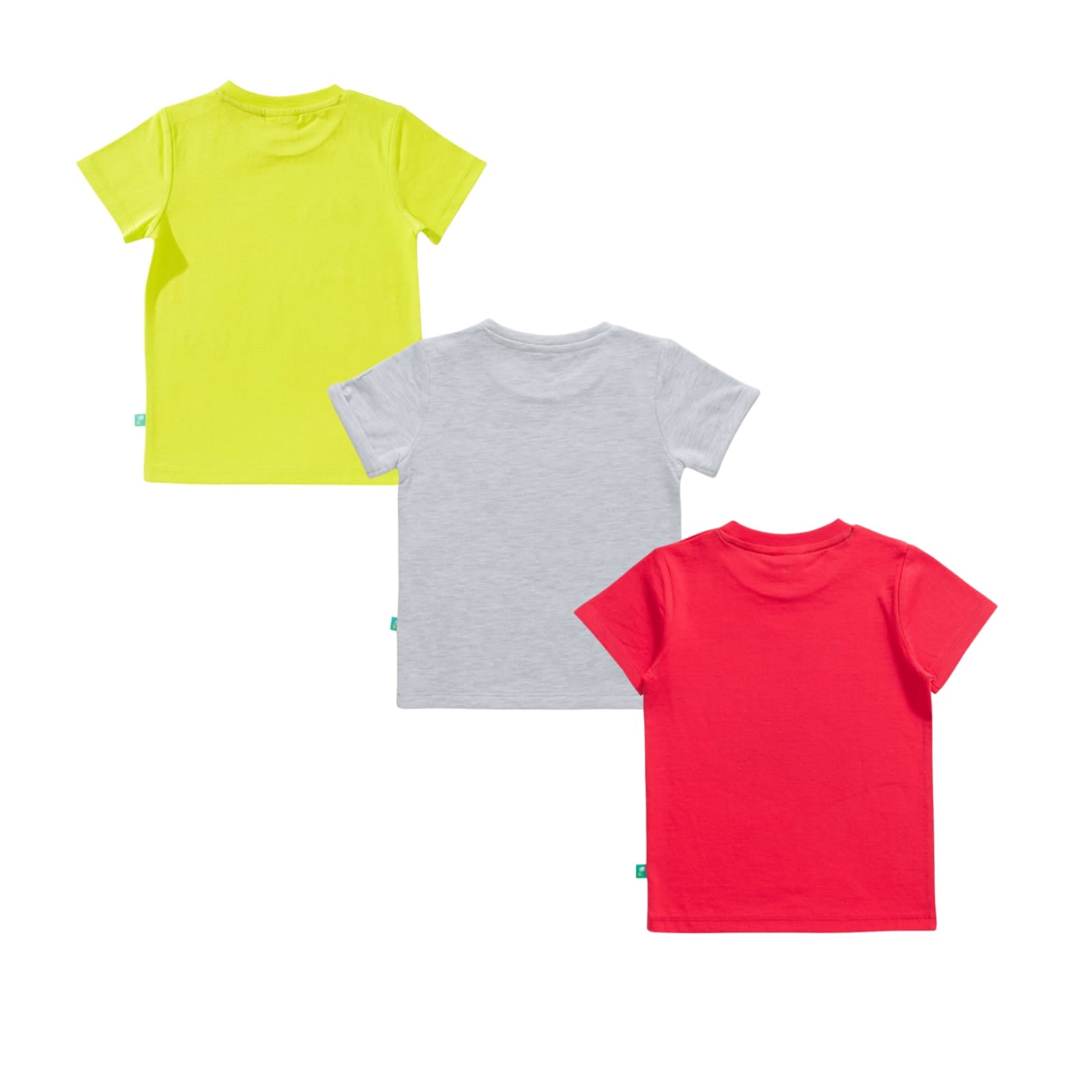 "Baby Boys' Cotton T-Shirt Combo - Pack of 3 (Shark Beach, Digger, Make Waves Prints)"