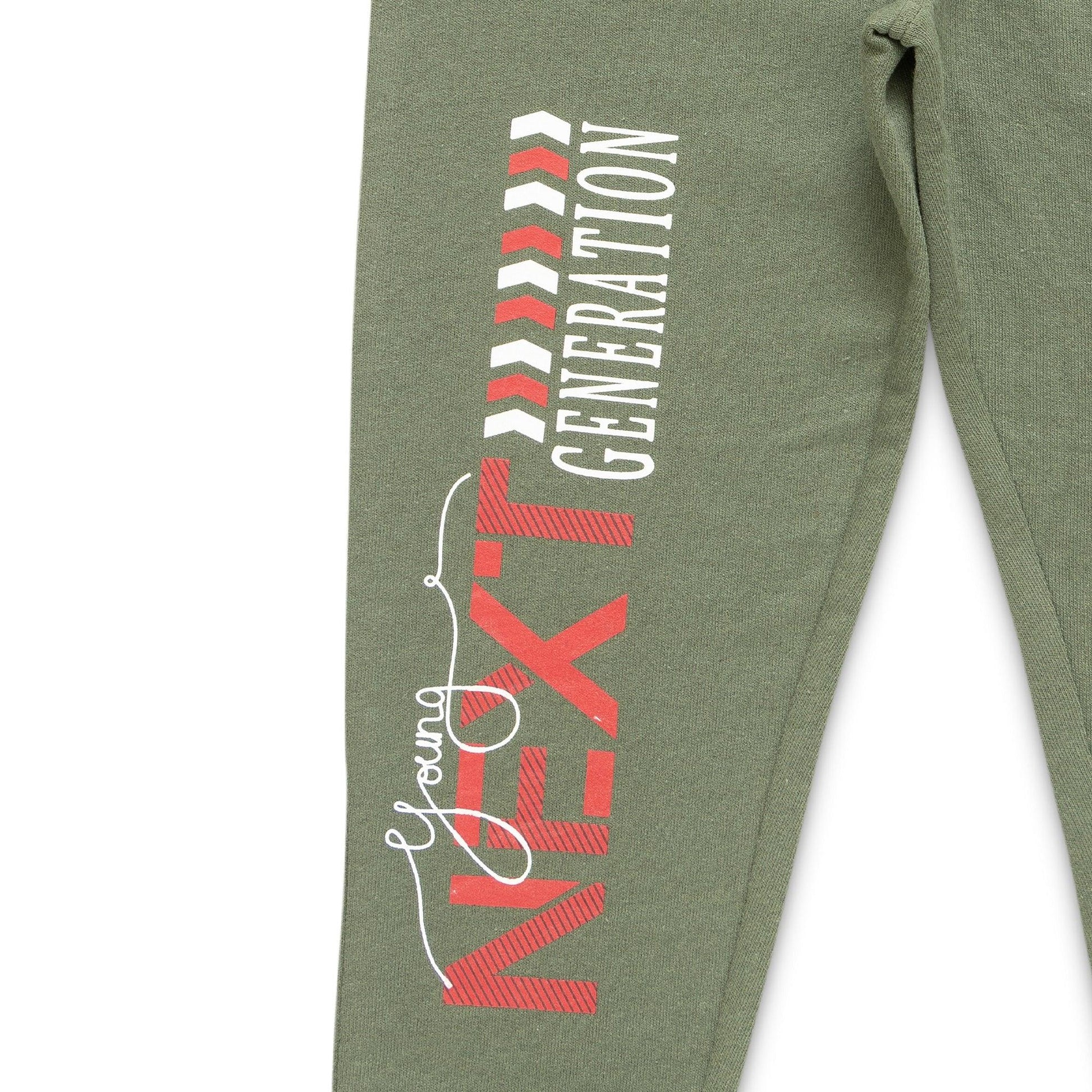 "Baby Boys' Jogger Pants – Pack of 2, Sporty 'Next Generation' & 'Athletic Division' Prints, Cotton Blend"