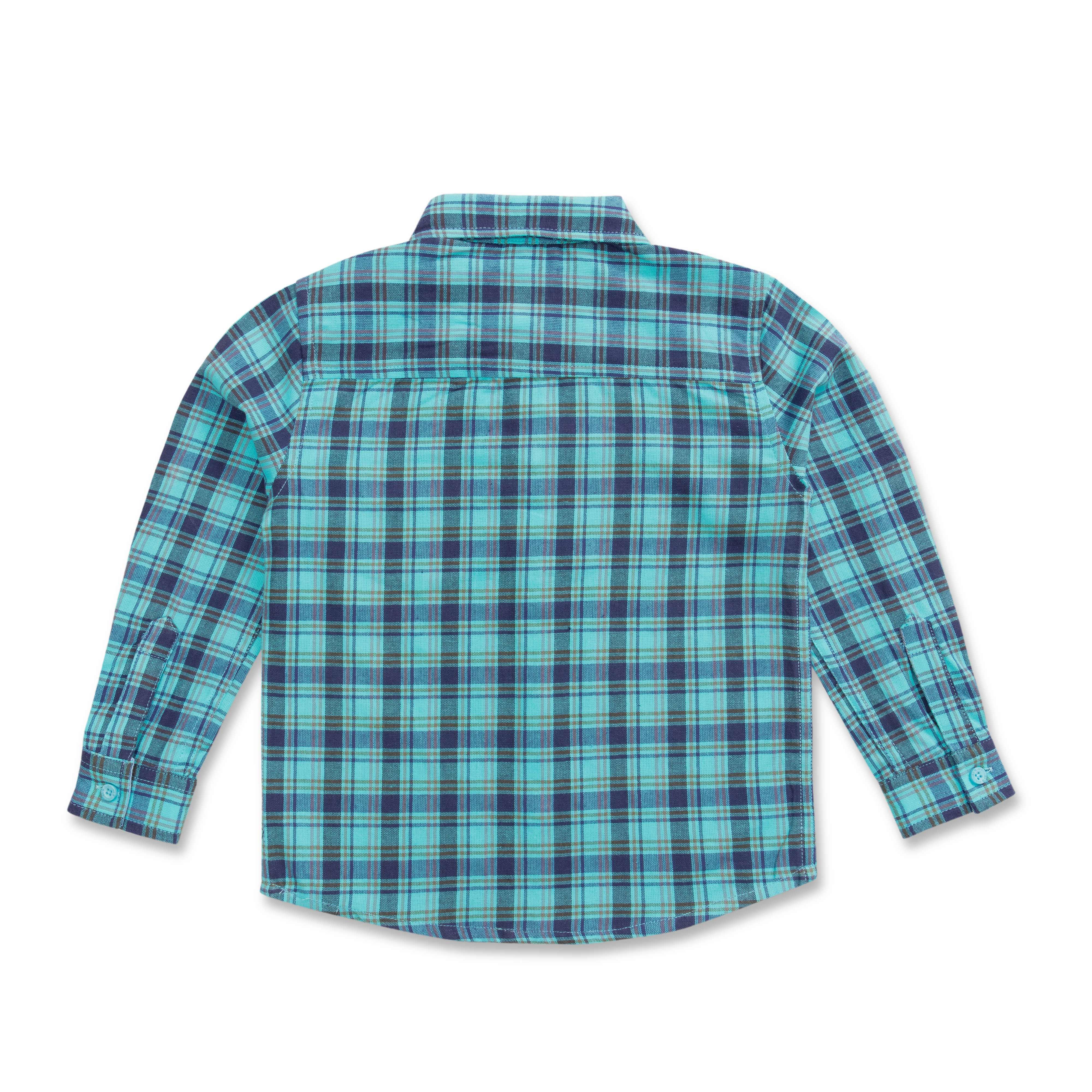 Baby Boys Full Sleeve Checked Shirt - Juscubs