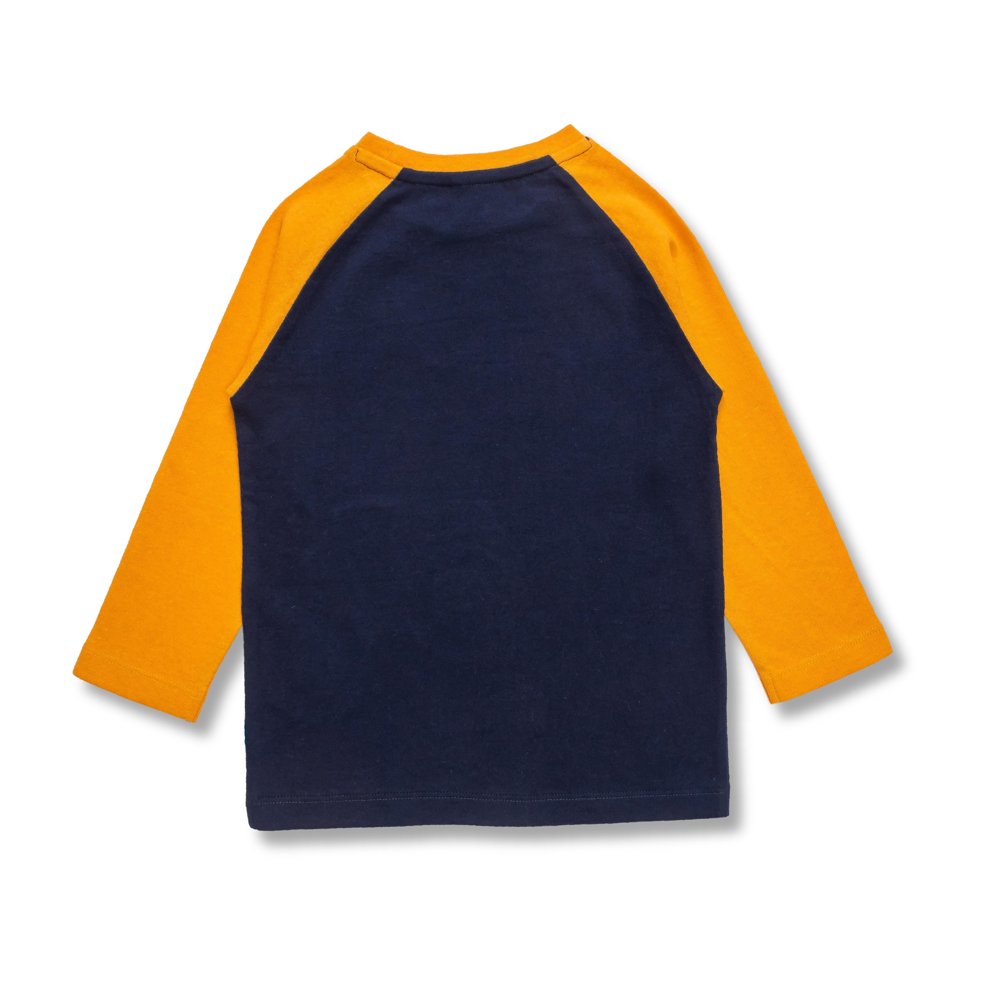 Baby Boys Graphic Printed Full Sleeve Tees & Pyjama Nightwear - Juscubs