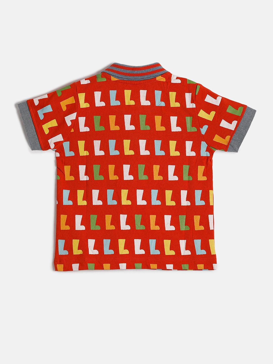 Baby Boys Graphic Printed Half Sleeve T Shirt - Juscubs