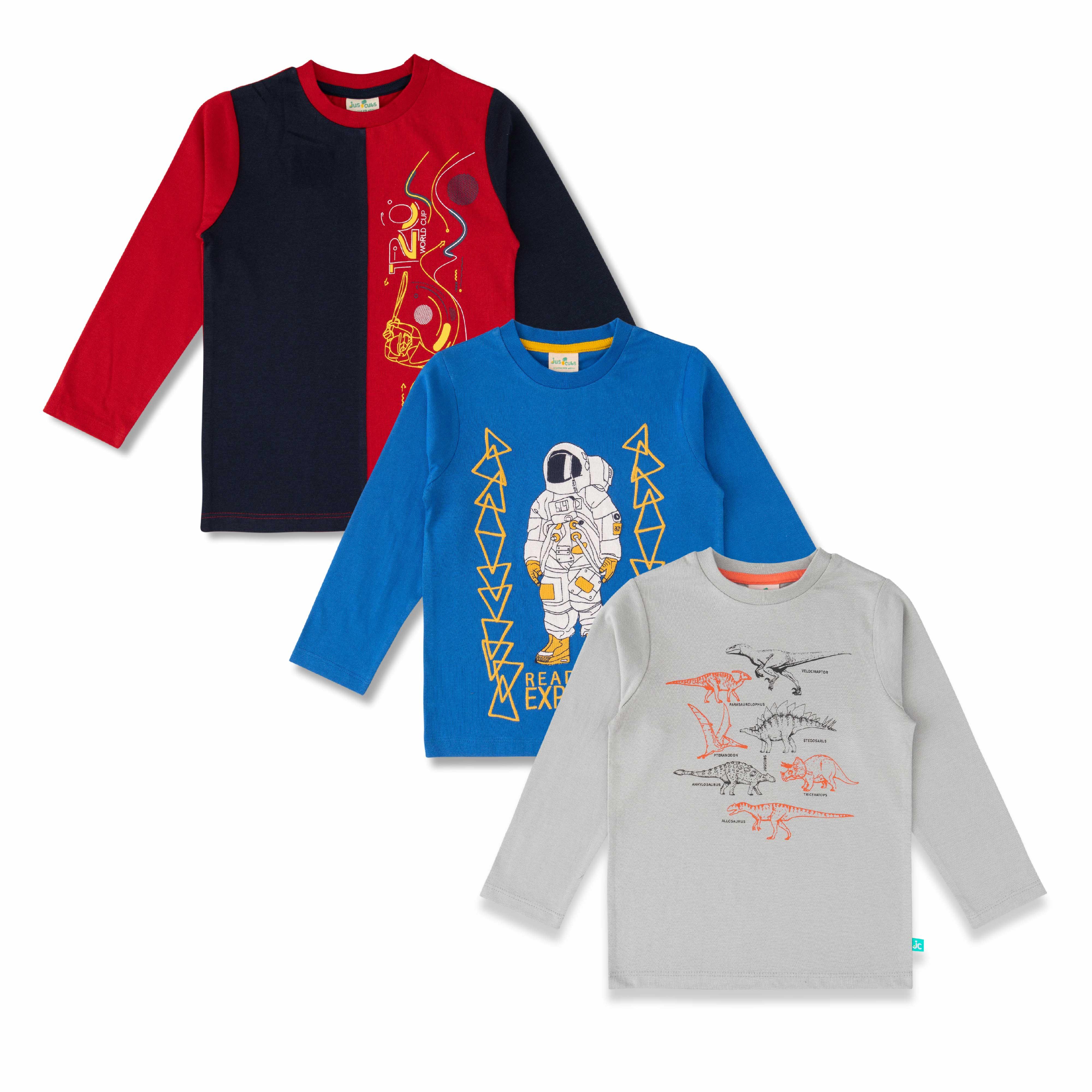 Baby Boys Graphic Printed T Shirt Combo - Juscubs