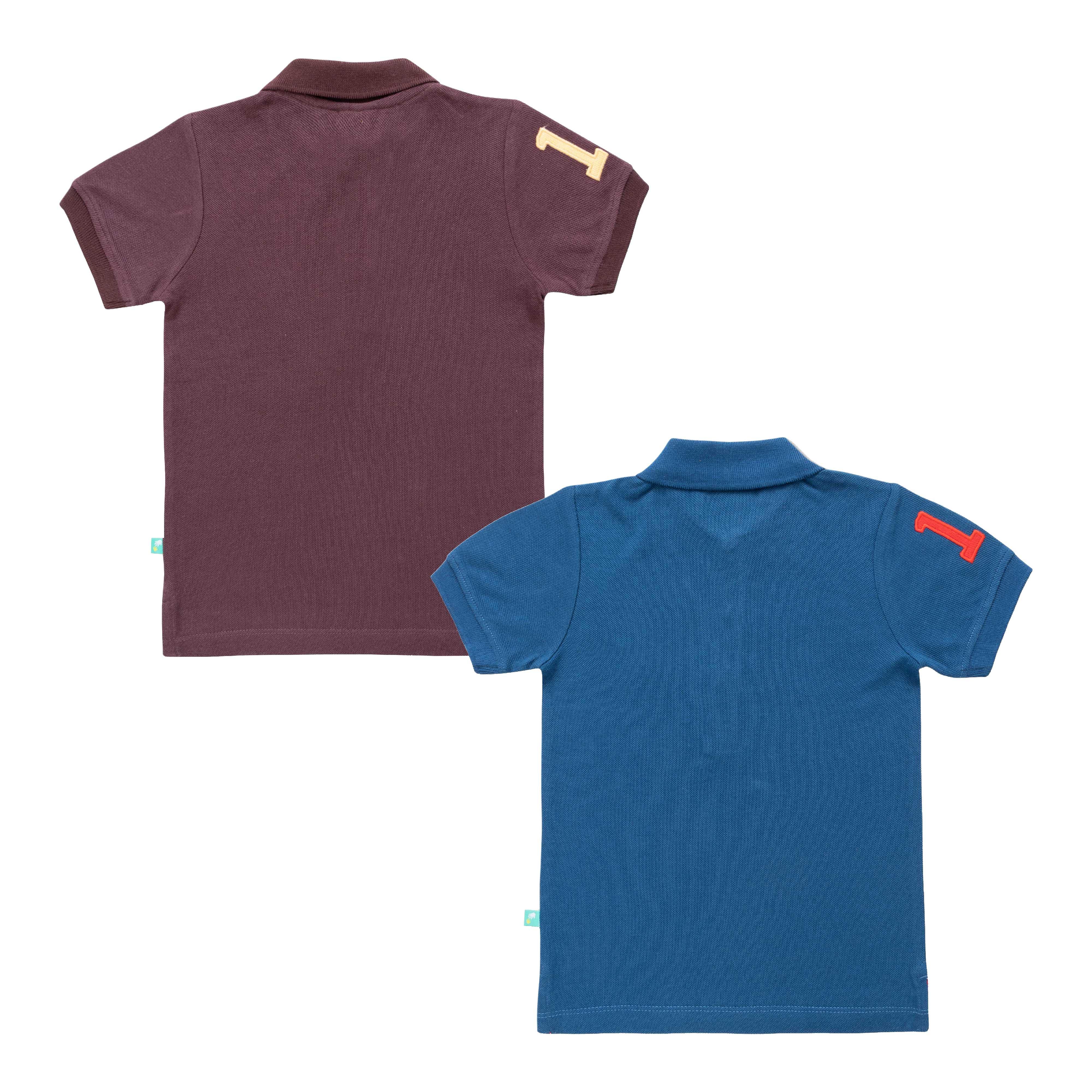Baby Boys Solid Polo T Shirts Combo Pack - Juscubs