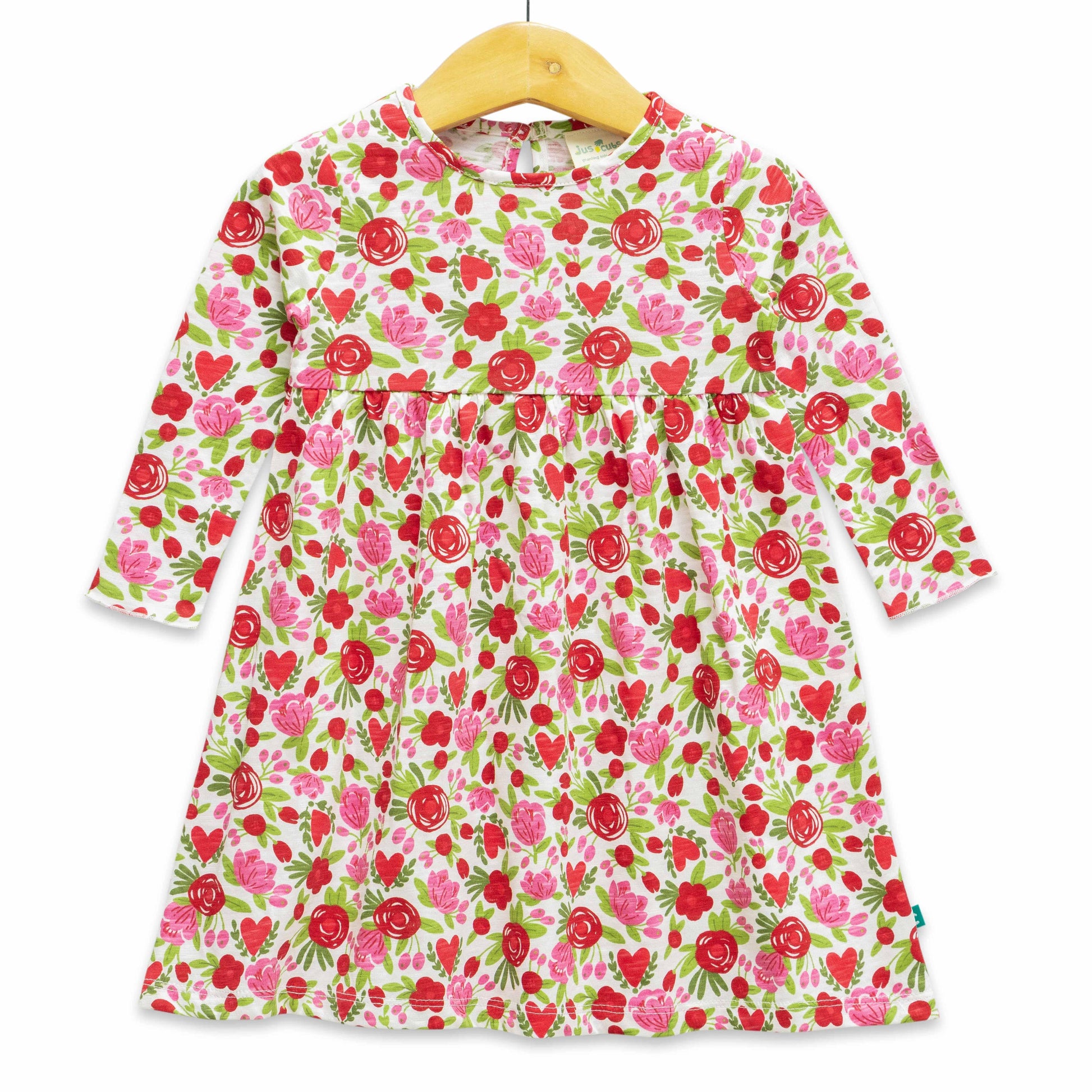 Baby Girls All Over  Printed Casual Dress - MultiColor
