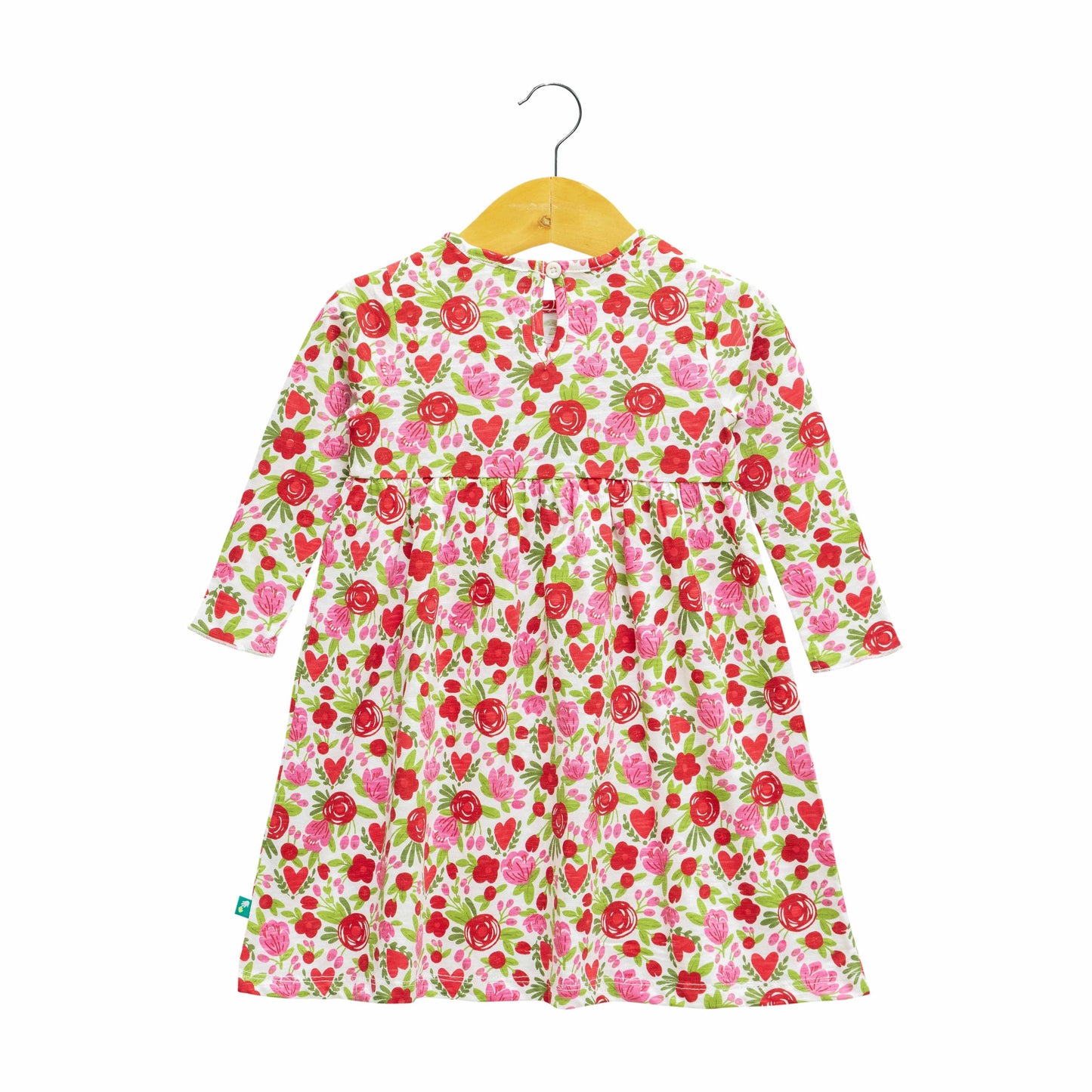 Baby Girls All Over Printed Casual Dress - MultiColor - Juscubs