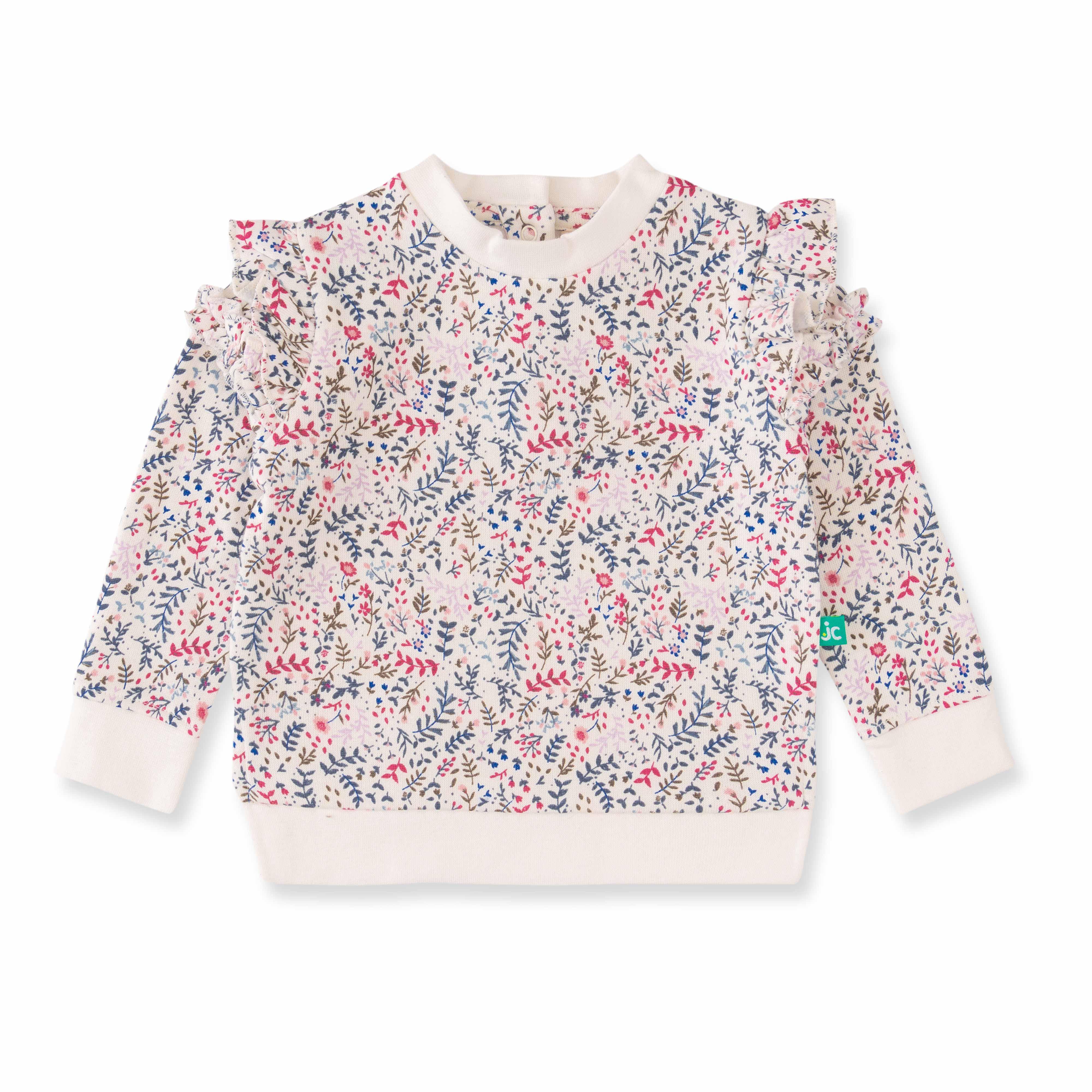 Baby Girls All Over Printed Sweatshirt - Juscubs
