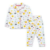Baby Girls Conversational Printed Pure Cotton Night suit sets