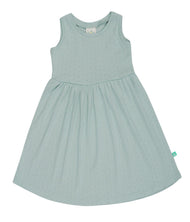 Baby Girls' Sleeveless Cotton Eyelet Dress – Sage Green Summer Wear