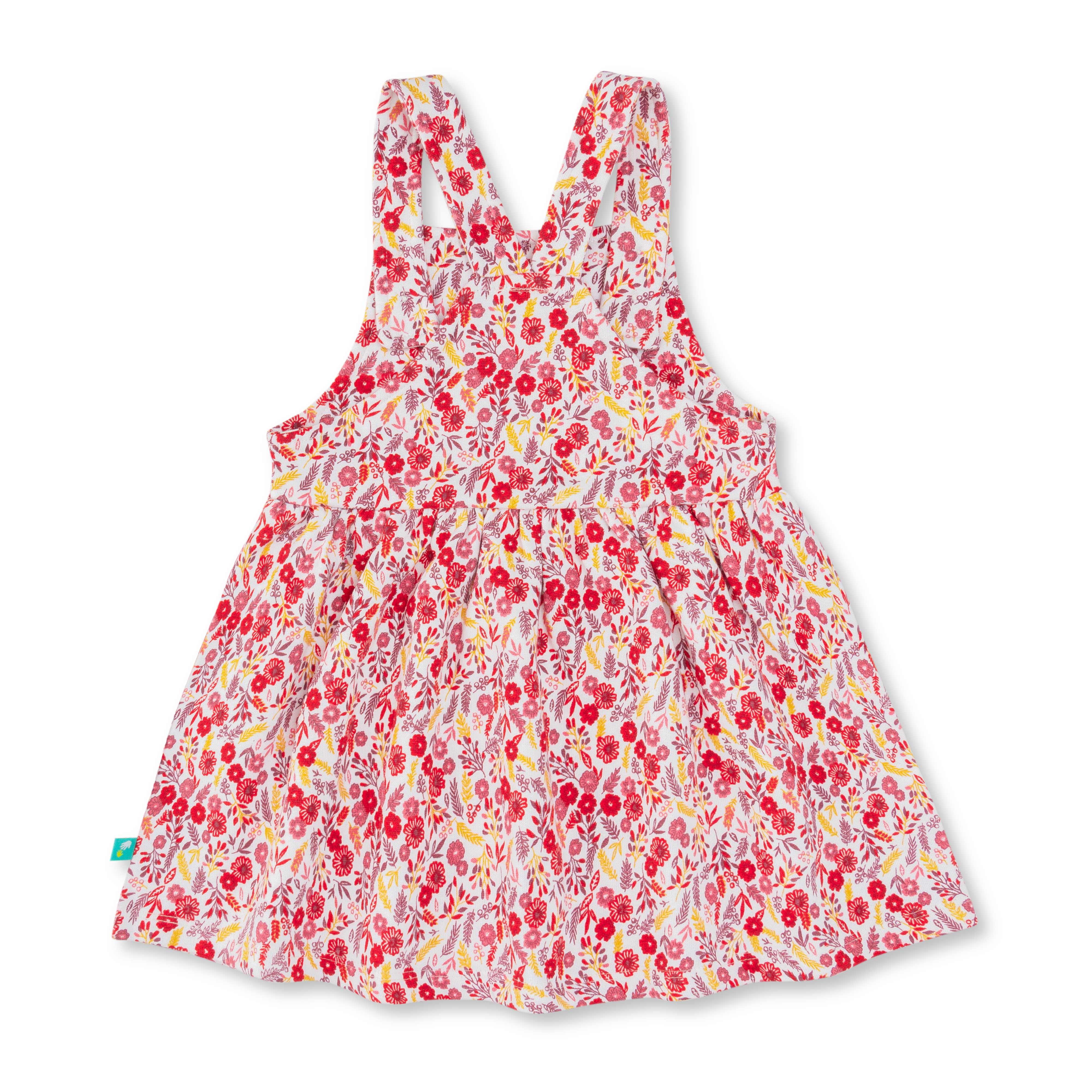Baby Girls Skirt And T Shirt All Over Printed Dungaree - Juscubs