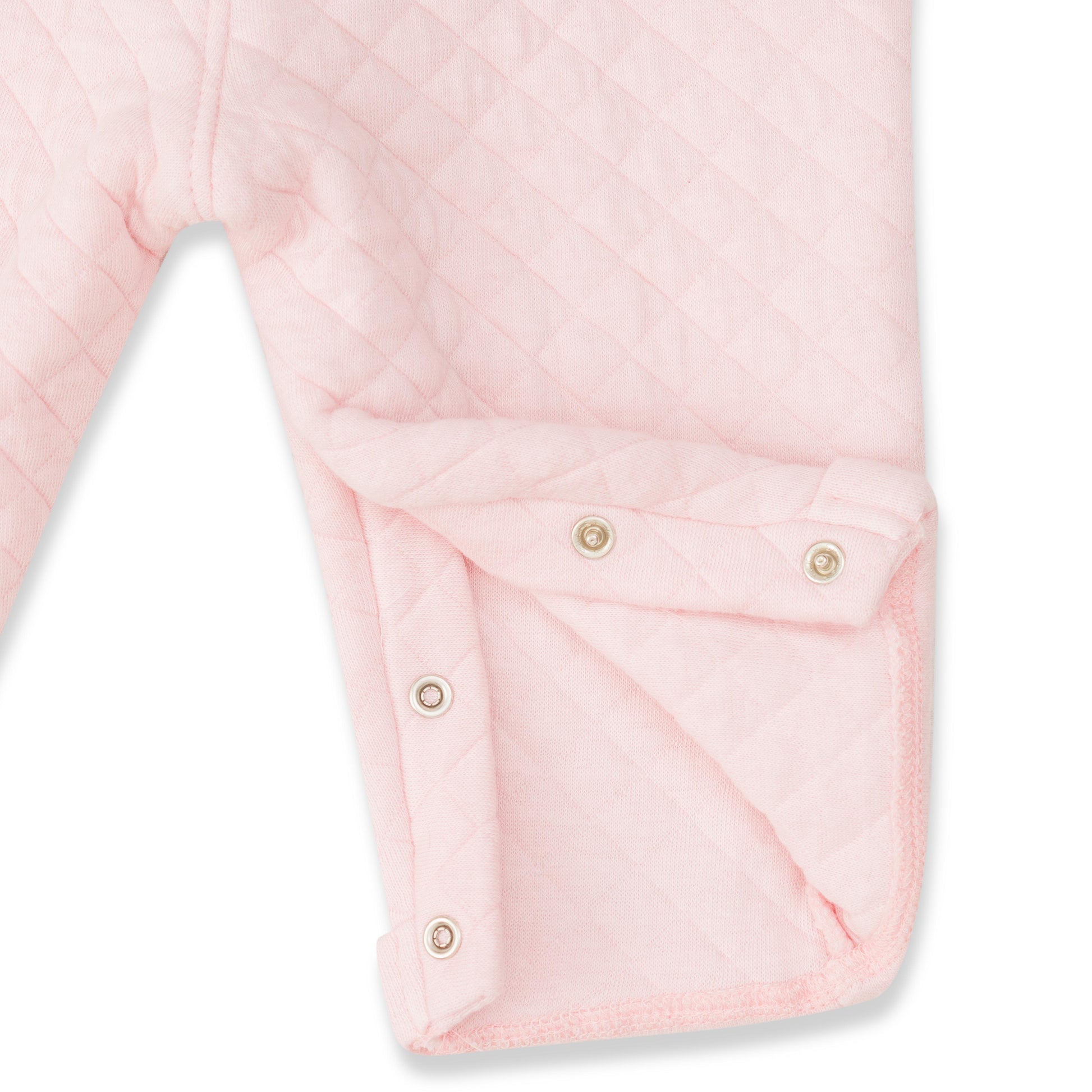 "Baby Girls' Quilted Pink Overalls with Ruffle Sleeve Polka Dot Top – 2-Piece Set"