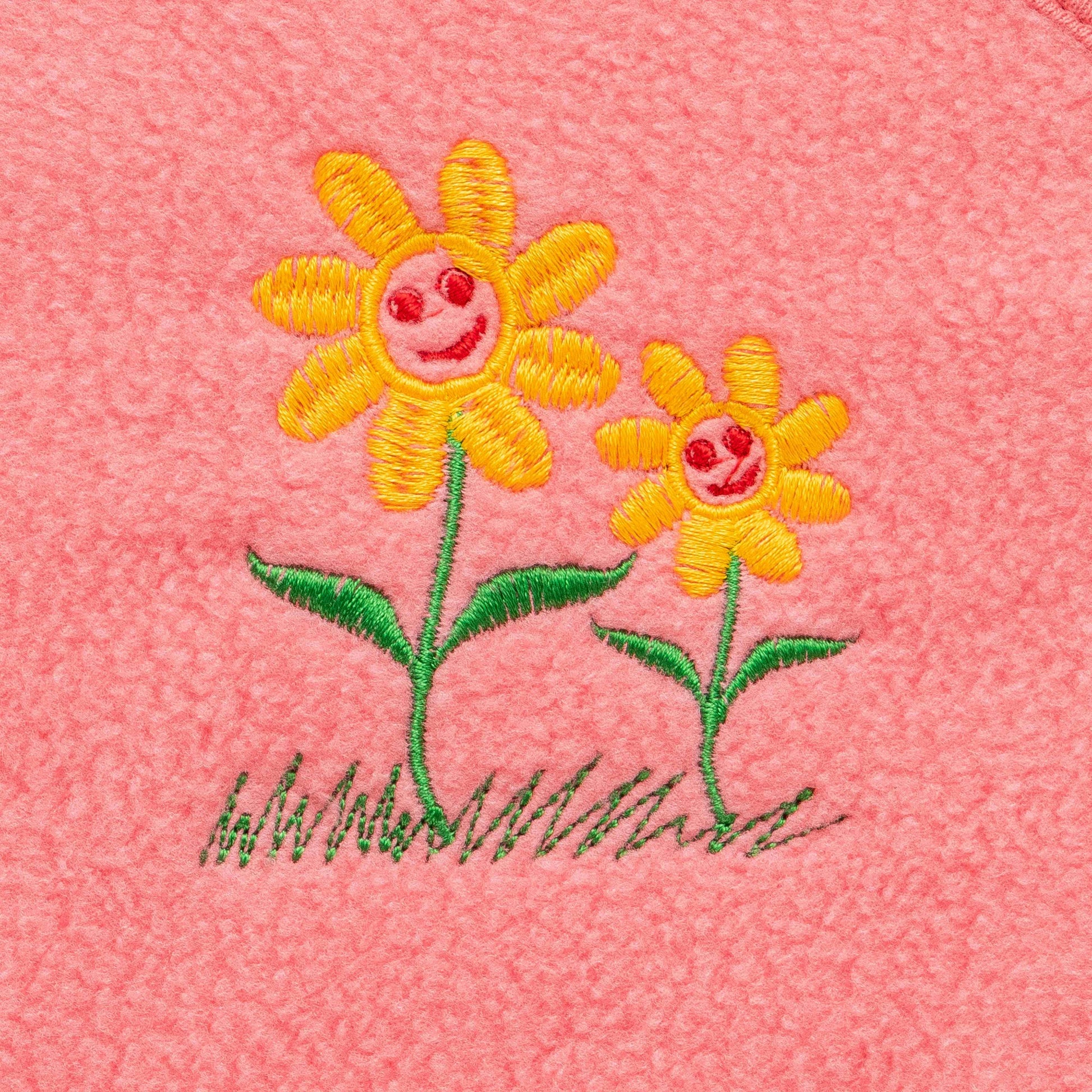 Soft Red Baby Hooded Towel – Cozy Cotton Newborn Bath Wrap with Flower Embroidery"