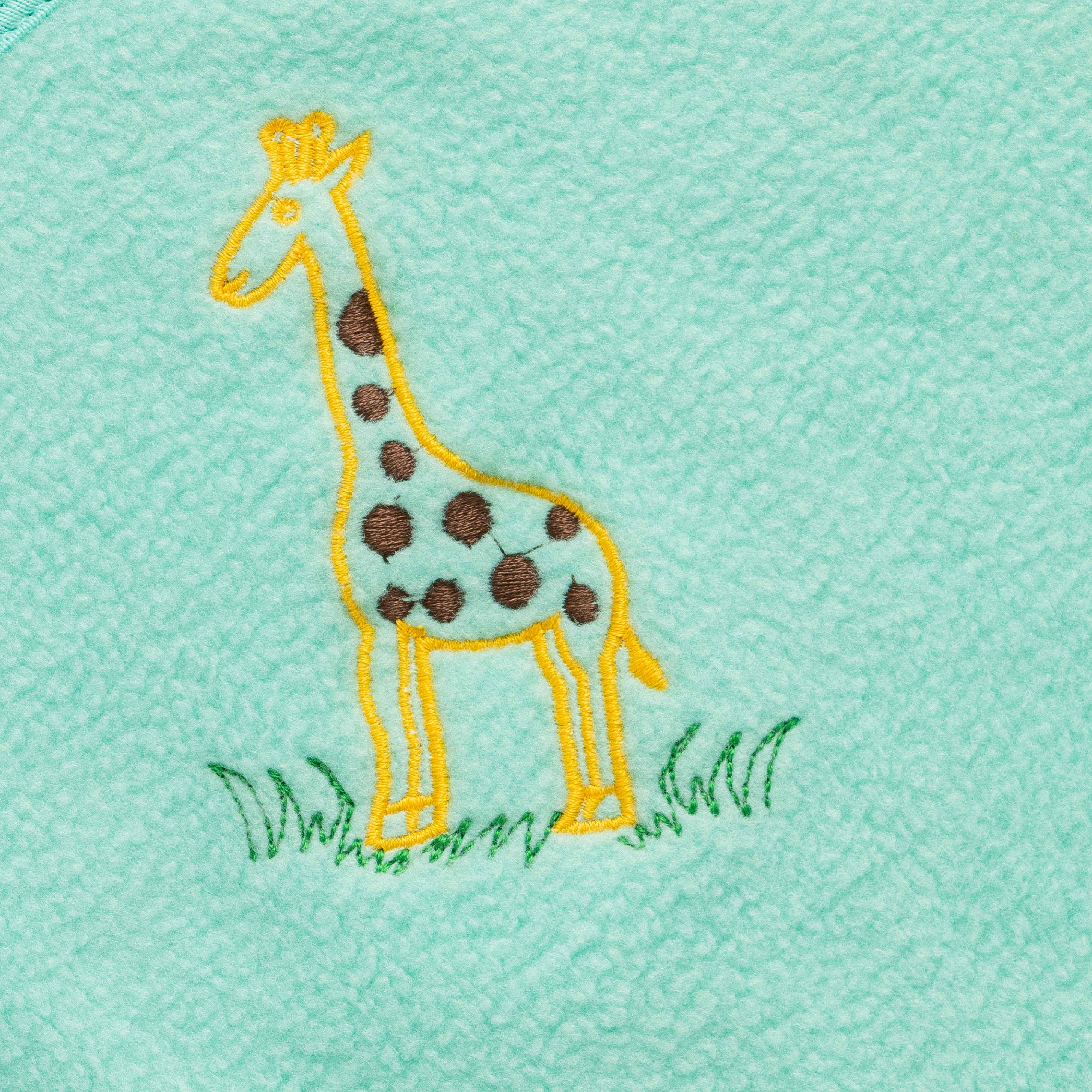 Baby Wrap (Baby Towel) Hooded - GIRAFFE Embroidery - Juscubs