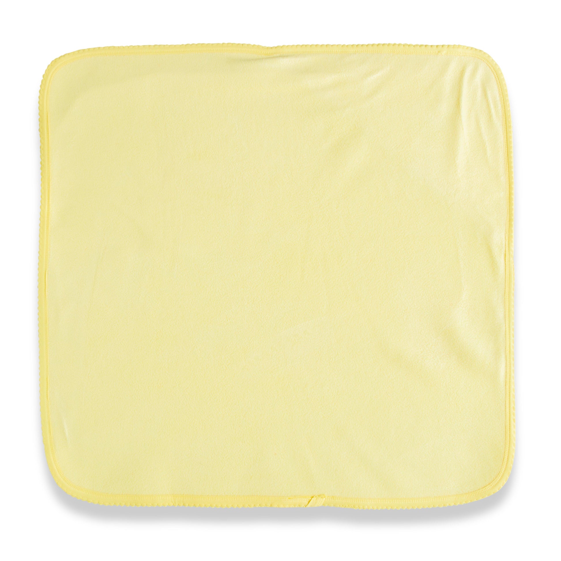 "Soft Yellow Baby Hooded Towel – Cozy Cotton Newborn Bath Wrap"