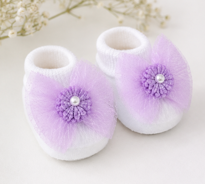JusCubs Baby Booties and Headband Set
