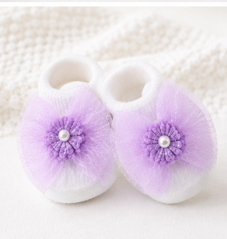 JusCubs Baby Booties and Headband Set